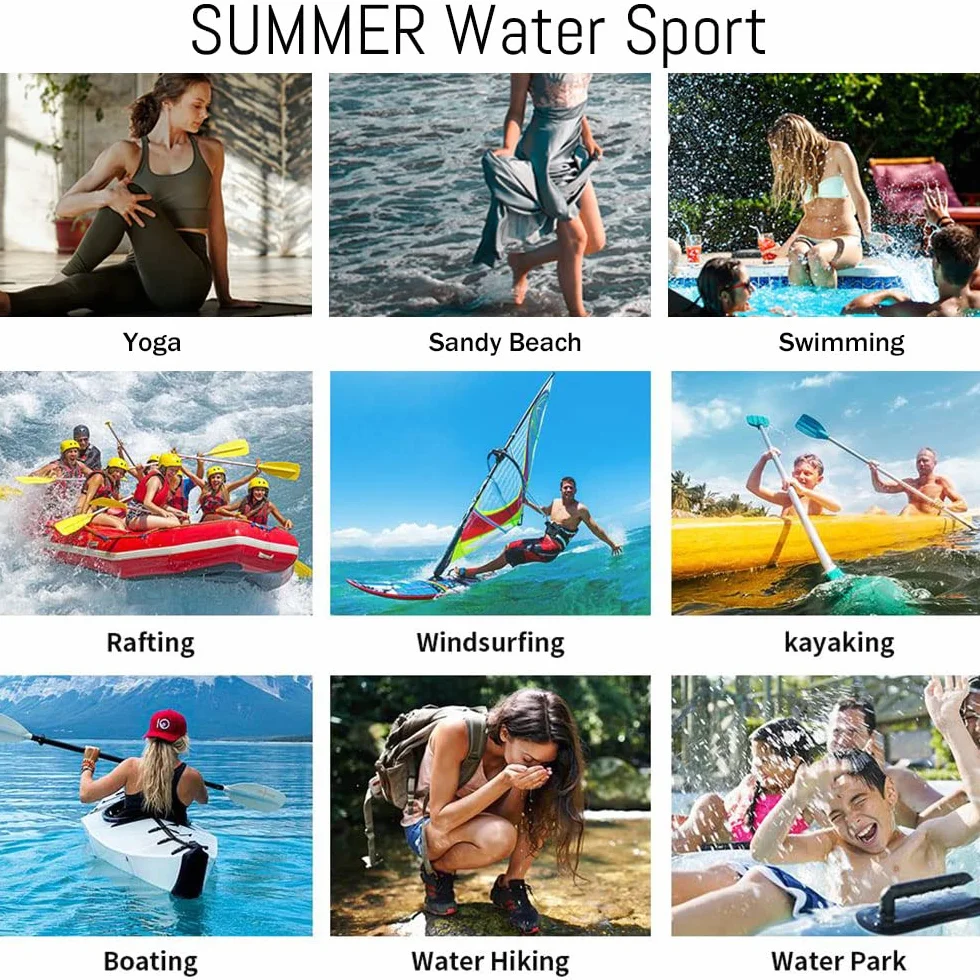 Scarpe Sport Acquatici da Uomo e Donna Antiscivolo con Drenaggio per Spiaggia Surf Yoga