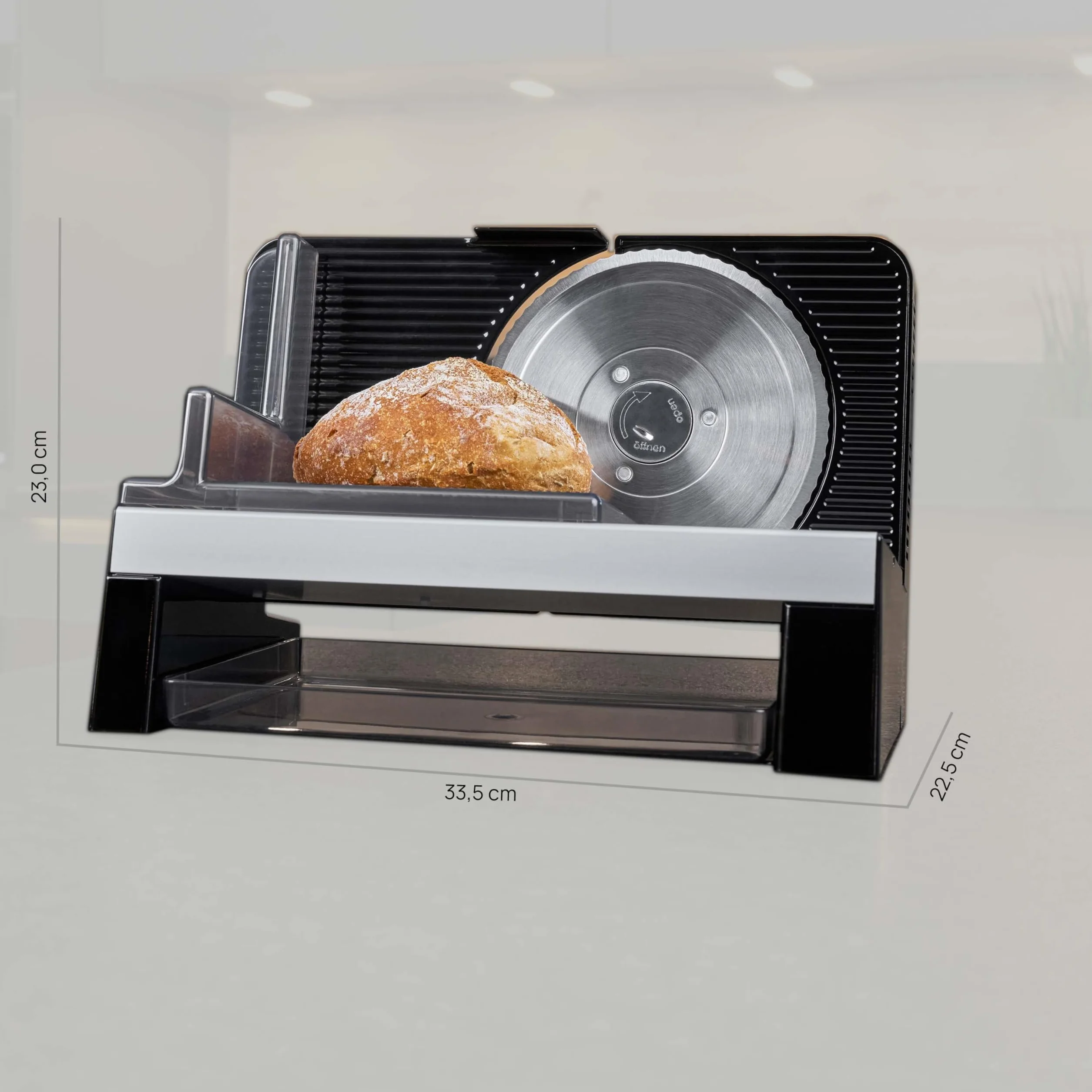 affettatrice universale ritter E 16 Duo Plus, affettatrice universale elettrica con motore ECO, made in Germany, nero