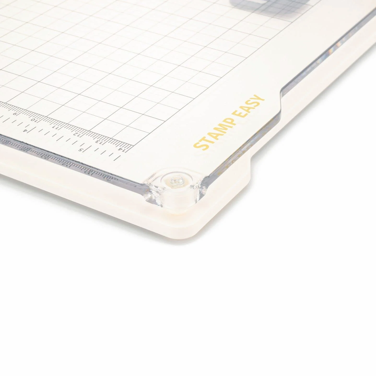 Vaessen Creative 2137-033 Piattaforma per Stampo, Bianco/Trasparente, 23.5x20.5x1.8 cm