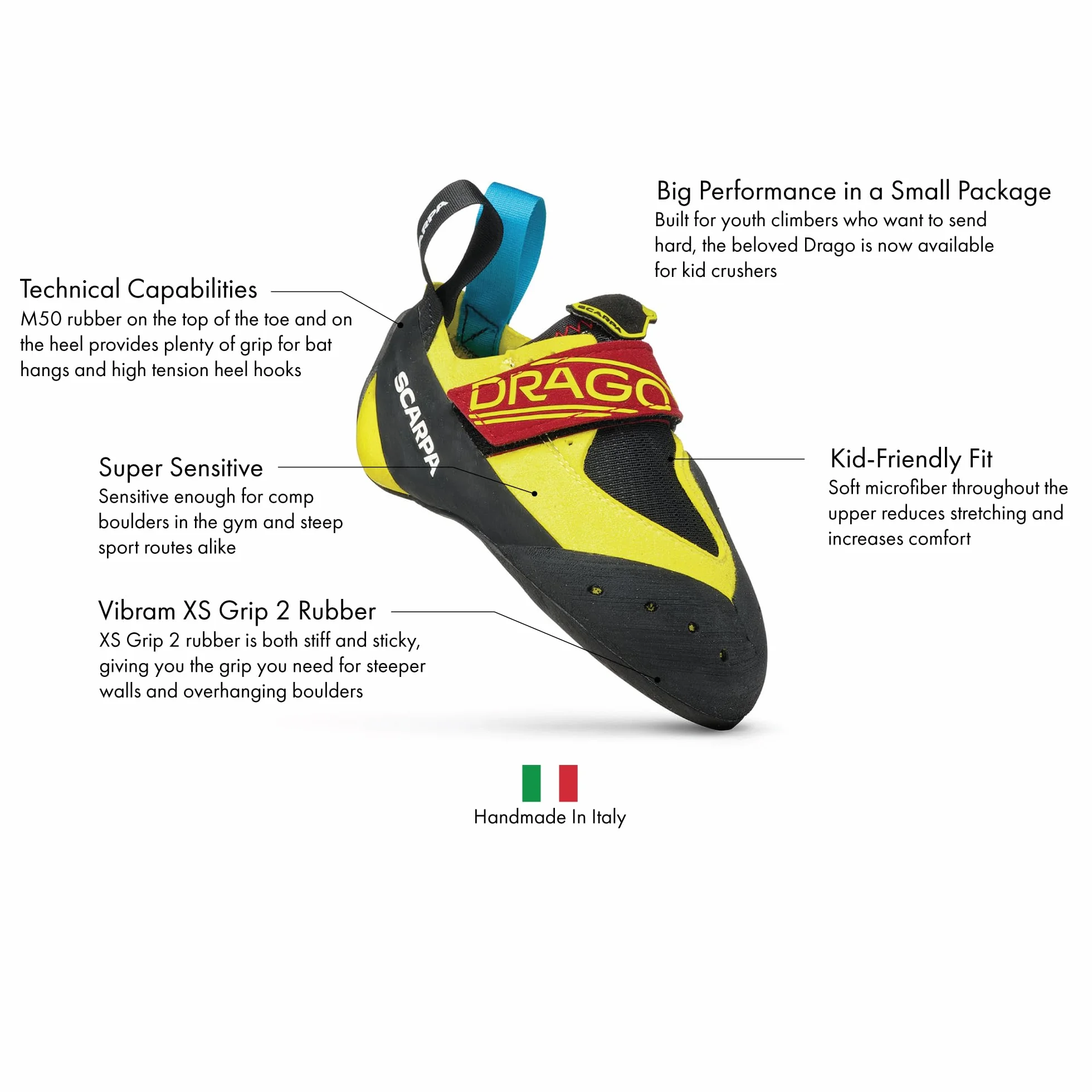 Scarpa Drago Kid Giallo 34 EU