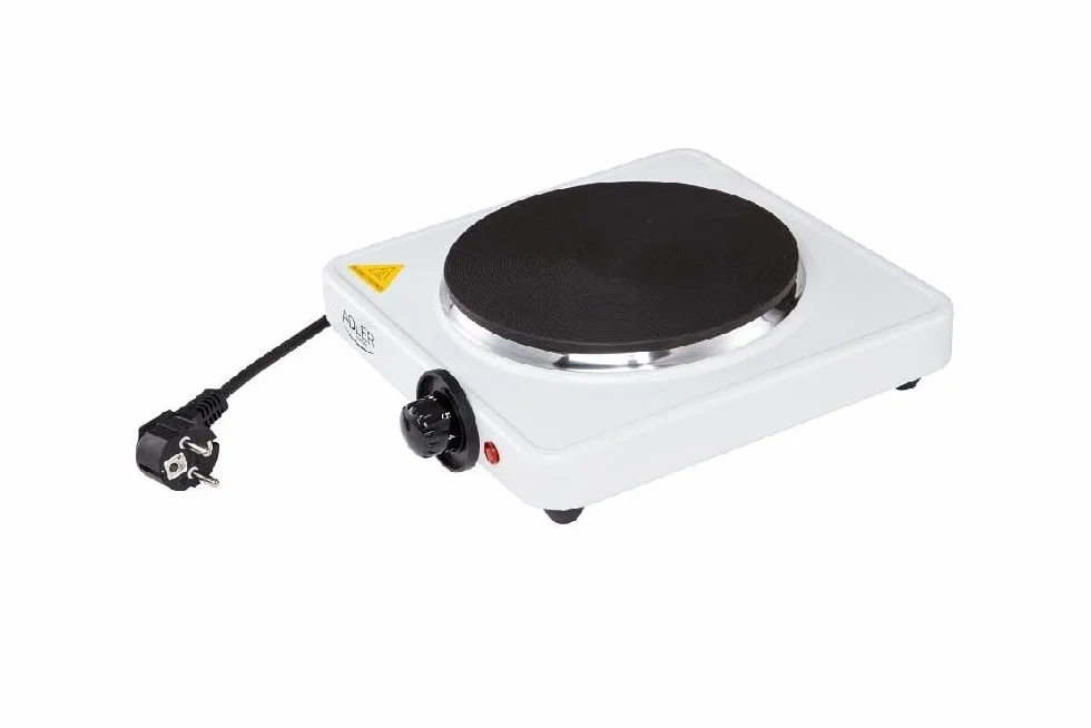 ADLER Piastra elettrica, potenza 1500 W, diametro piastra riscaldante 185 mm