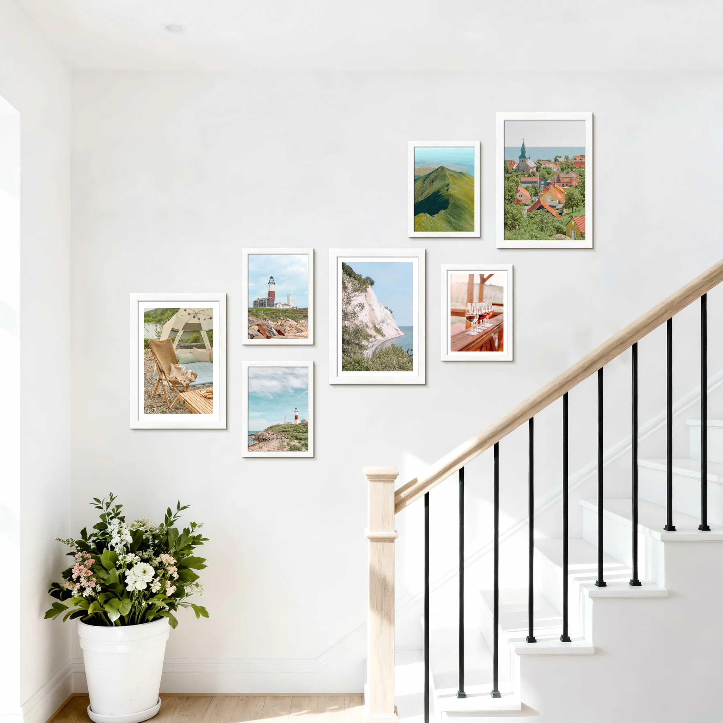 2 Pezzi Bianco Cornice in Legno, a3 Cornice foto, 30 x 40 Portafoto, Ecologiche in MDF Cornici Foto, Con Vetro Acrilico Infrangibile, in Legno, Per Foto, Poster, Puzzle