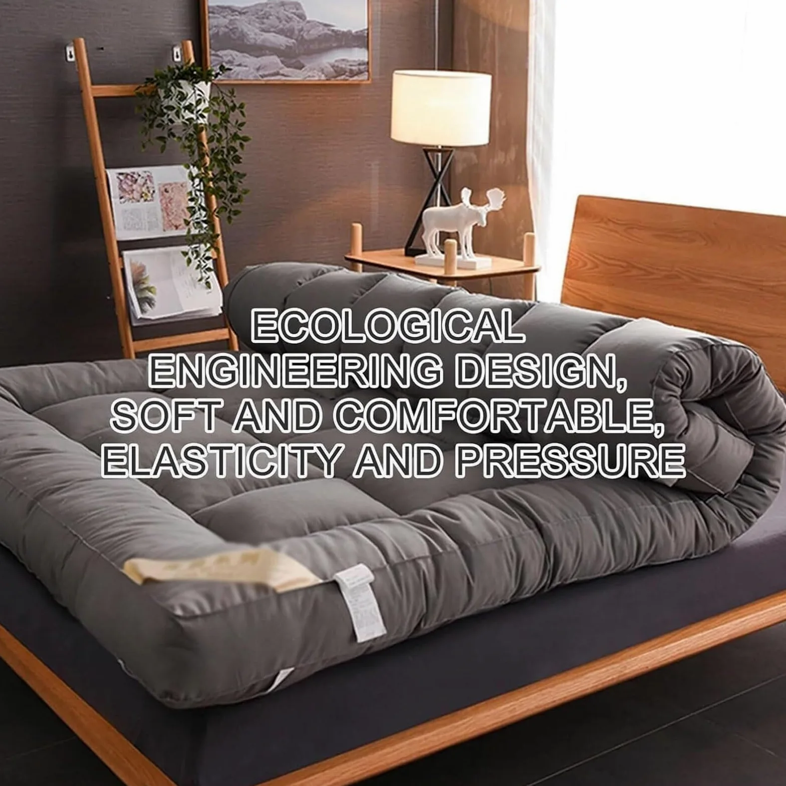 Materassi Da Pavimento, Materasso Futon Imbottito Giapponese, Materasso Matrimoniale/matrimoniale/queen, Materasso Tatami Arrotolabile, Materassi Per Casa E Viaggio (180x190cm)