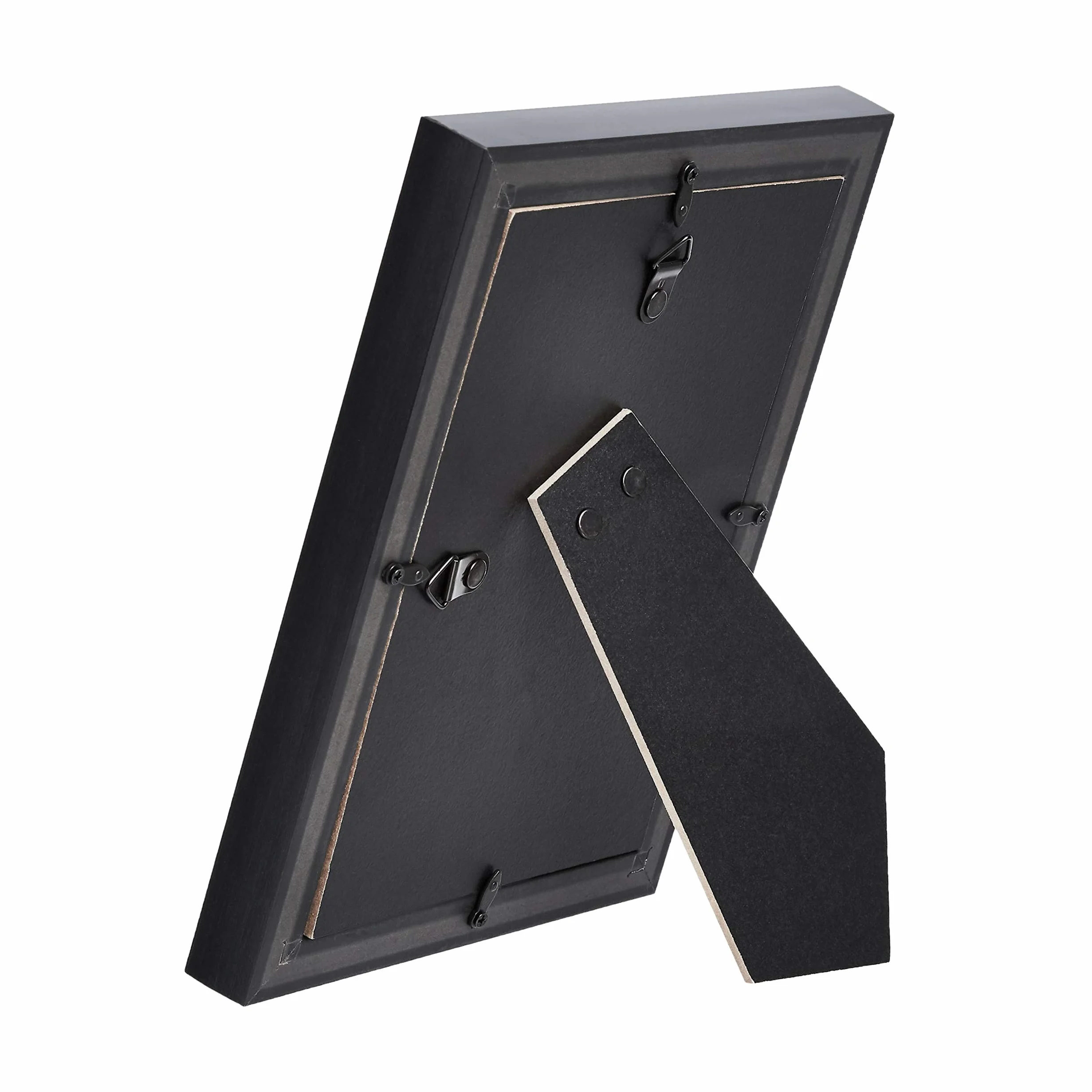 Amazon Basics Rettangolare Cornice fotografica con passe-partout 13 x 18 cm, 10 x 15 cm con passe-partout, confezione da 2, Nero