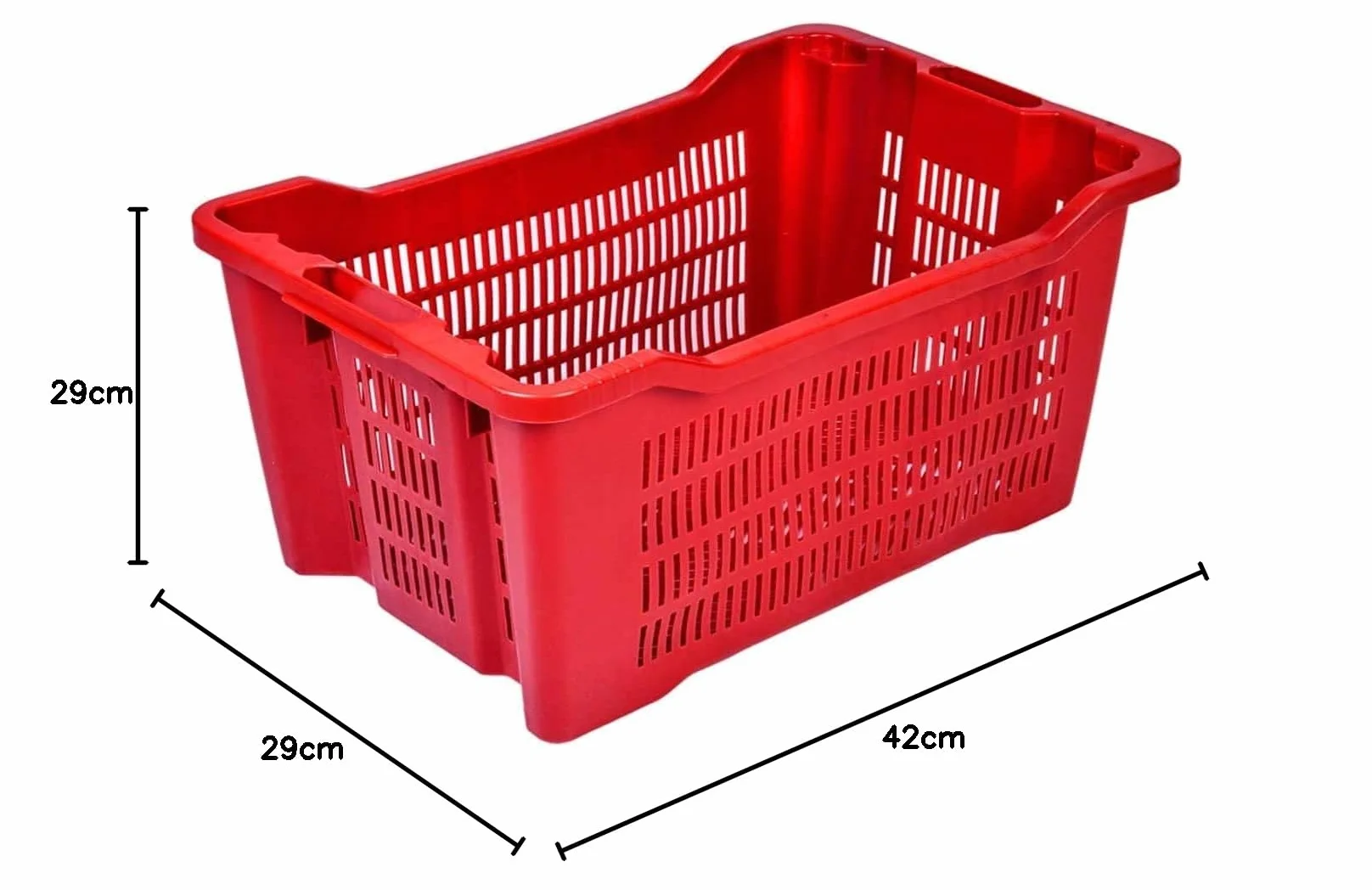 Cassette Agricole Impilabili 40 Litri Kg 25 Raccolta Olive Uva Pomodori