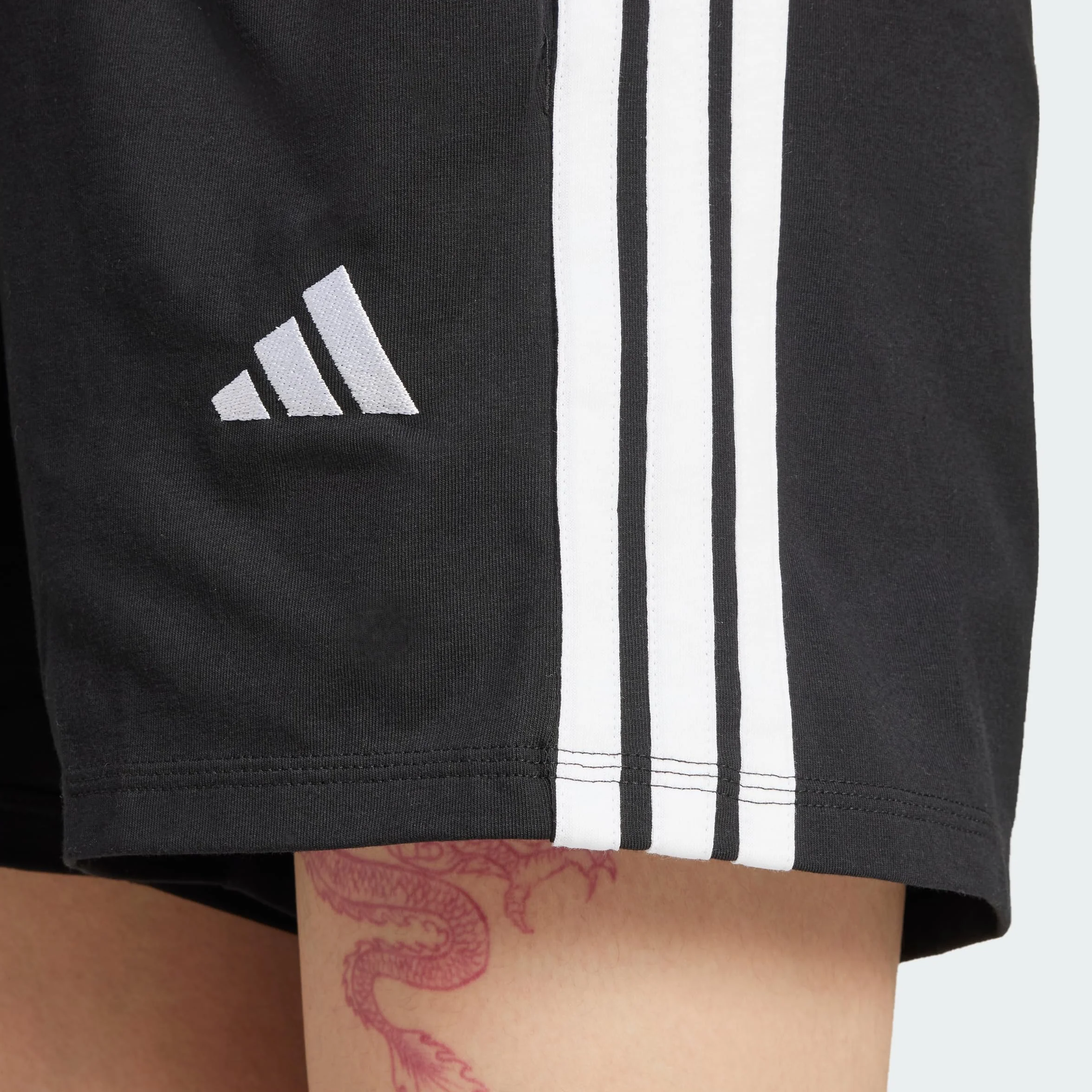 Adidas Donna Essentials 3-Stripes Cotton Shorts