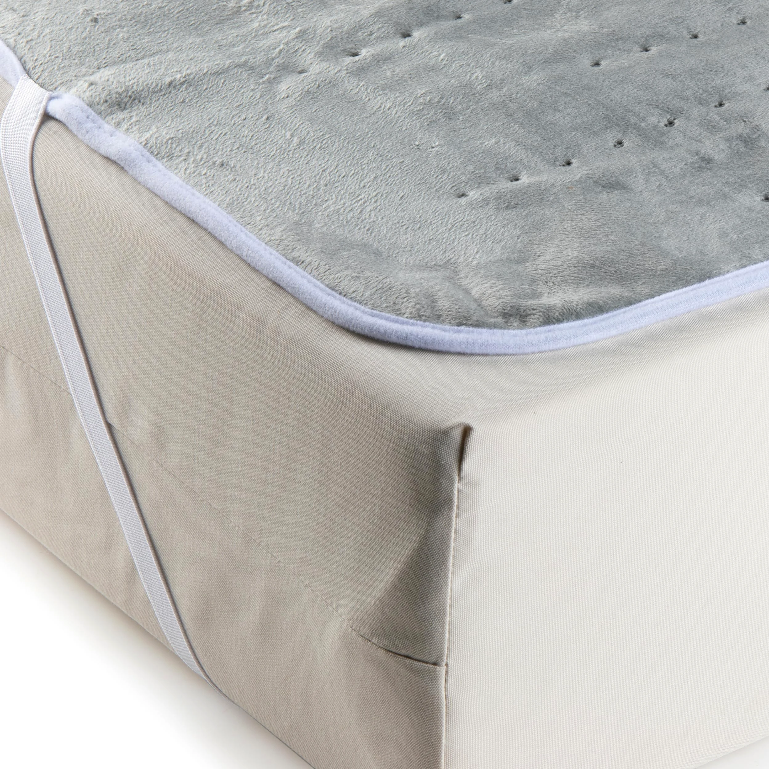 Scaldaletto elettrico DOMO per 2 persone - 6 livelli di calore - Favorisce il relax - Pile di flanella - 160x140 cm - Grigio