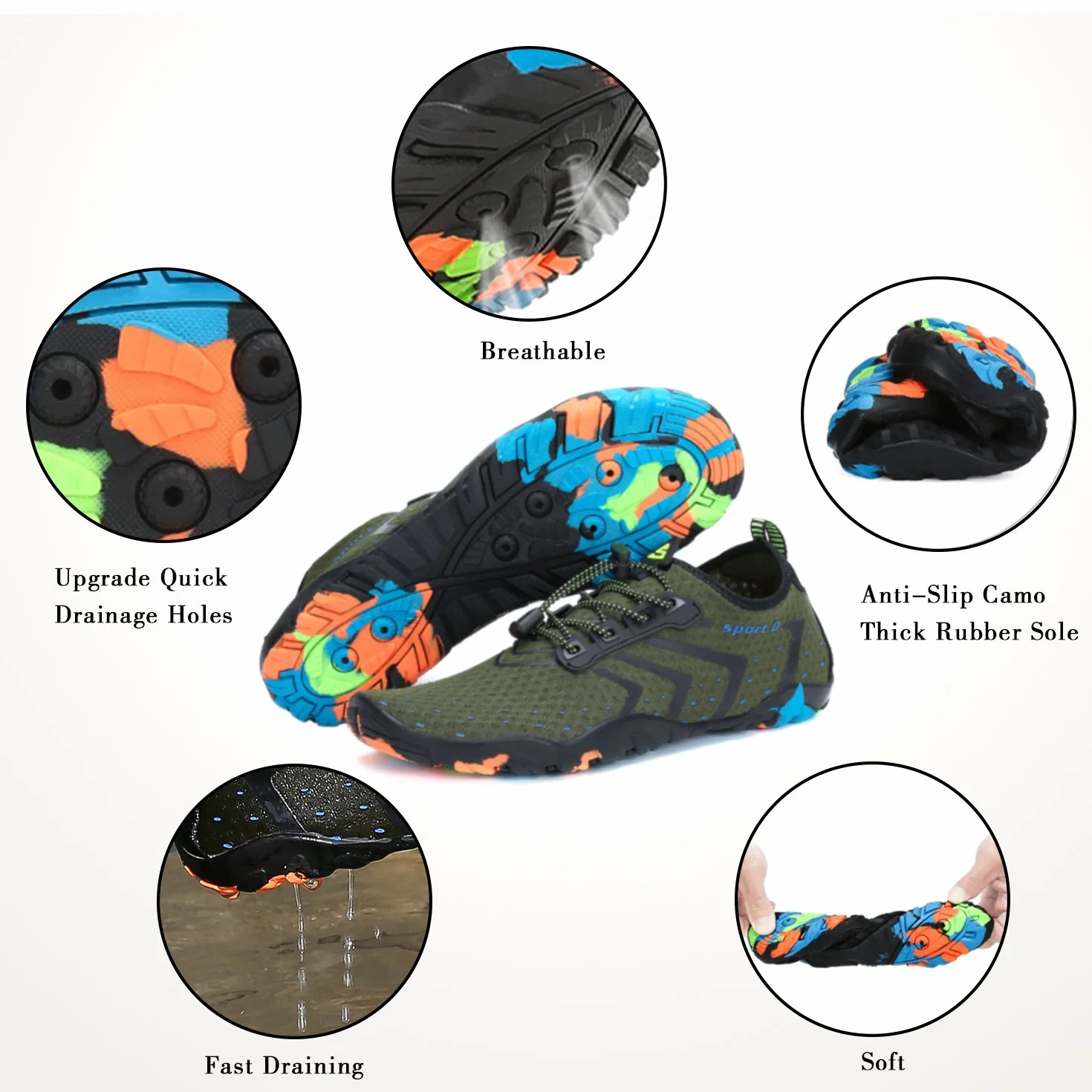 SAGUARO Water Shoes per Immersione Nuotare Acquatico Donna Uomo