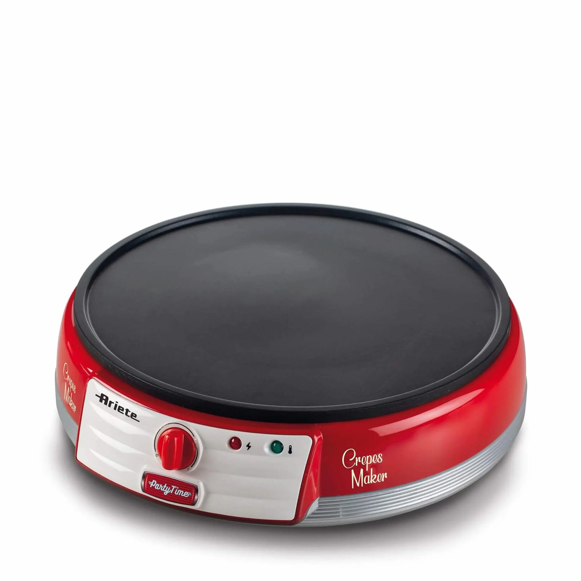 Ariete Crepes Maker Party Time 202 Crepiera Elettrica 1000W Piastra Antiaderente Rosso