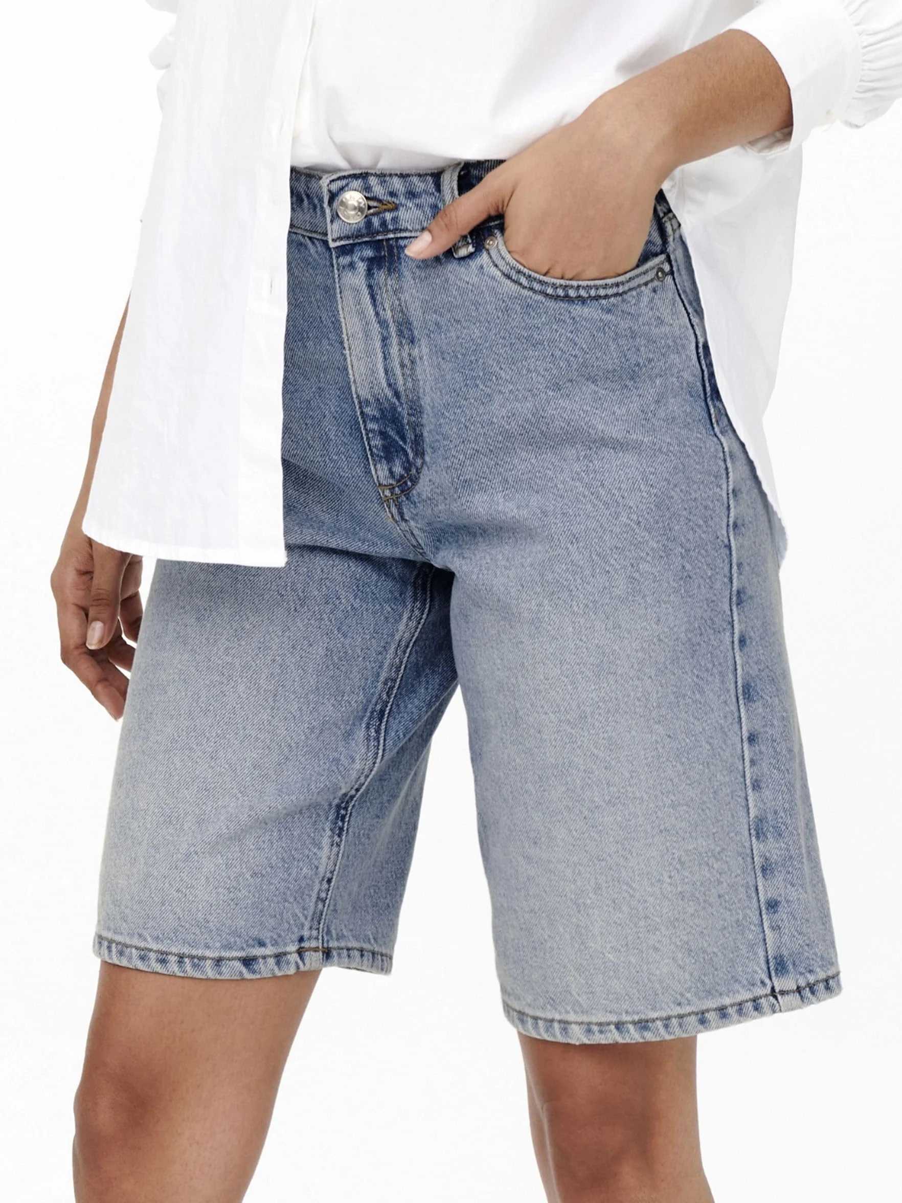 ONLY Shorts in Denim da Donna con Cinque Tasche e Zip