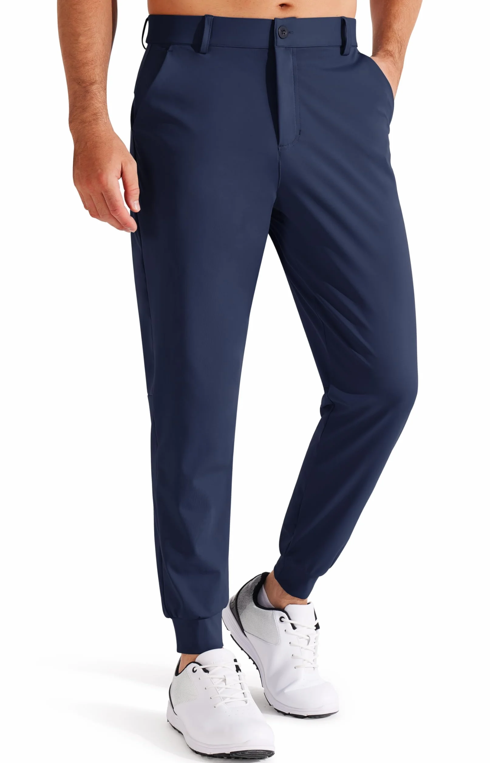 Pantaloni da Golf Uomo Slim Fit Jogger con Tasche