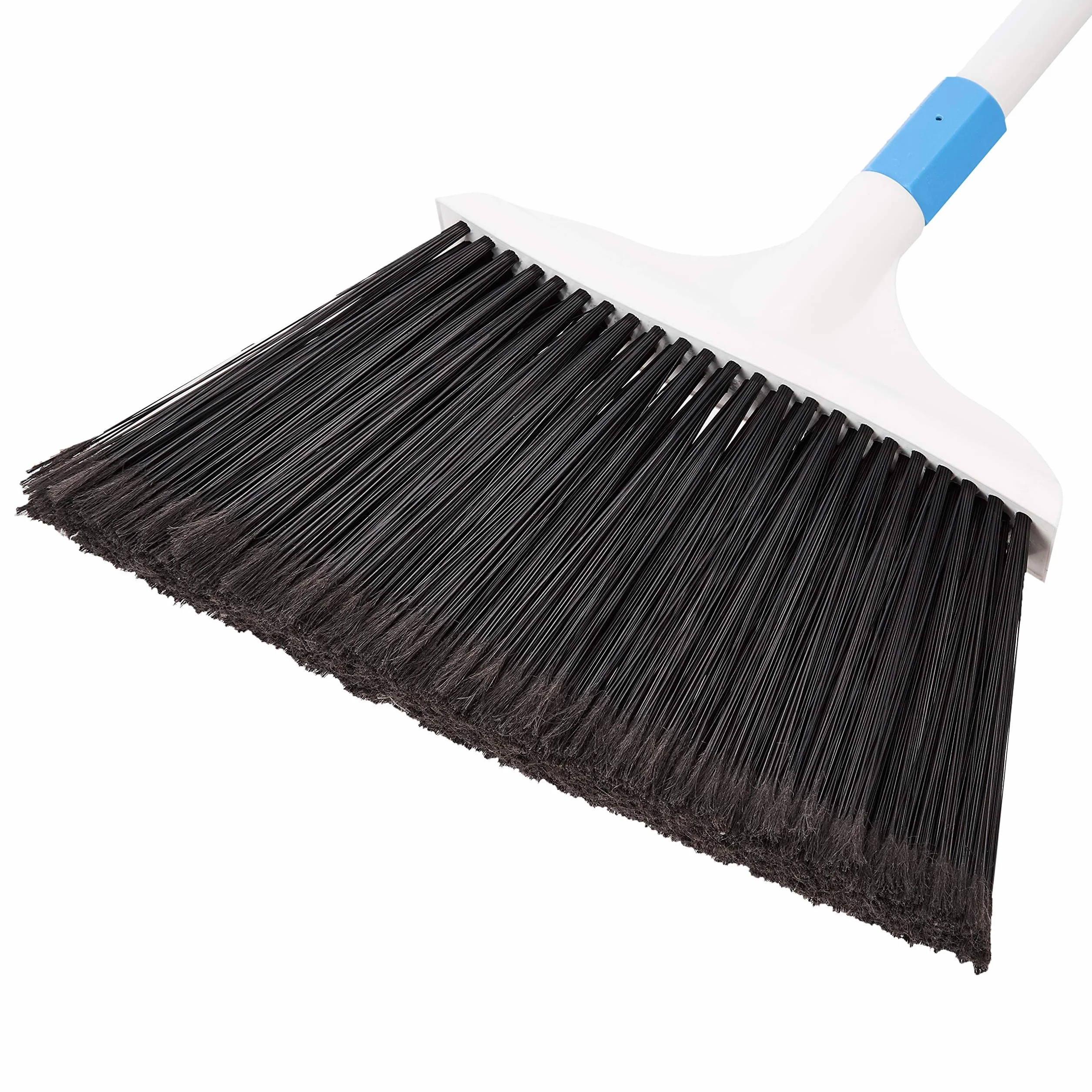 Amazon Basics Scopa per impieghi gravosi, blu e bianco