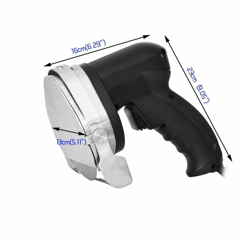 Kebab Slicer - Coltello elettrico da 80 W, in acciaio inox, spessore regolabile (1-8 mm)