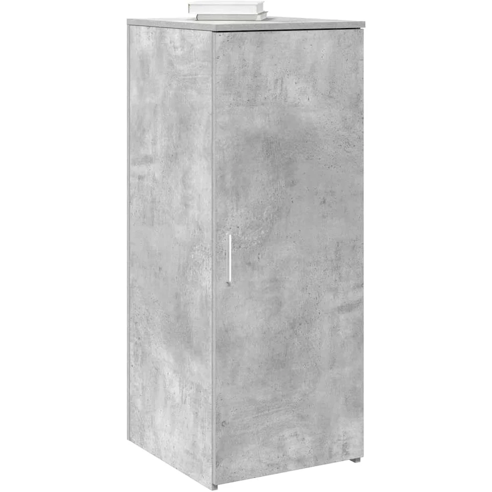 vidaXL Mobile Portaoggetti Grigio Cemento 40x45x103,5 cm in Truciolato, Armadio, Armadio da scrivania, Armadio da Ufficio, Armadio credenza