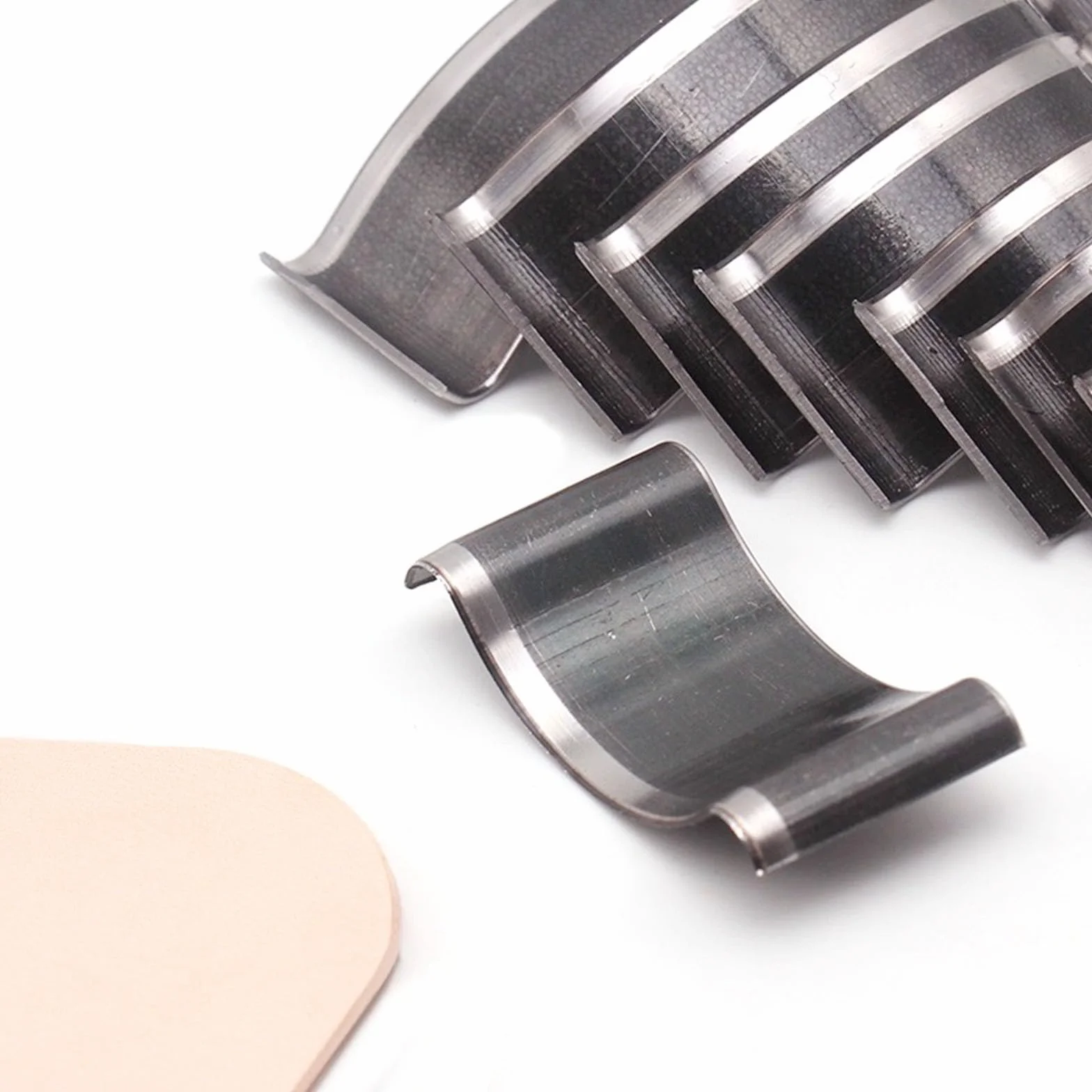 Set di Fustelle per Taglio in Pelle, 10 Forma Strumento per La Punzonatura Degli Angoli Della Pelle, Pelle Perforatrice in Acciaio per Taglierine per Artigianato in Pelle