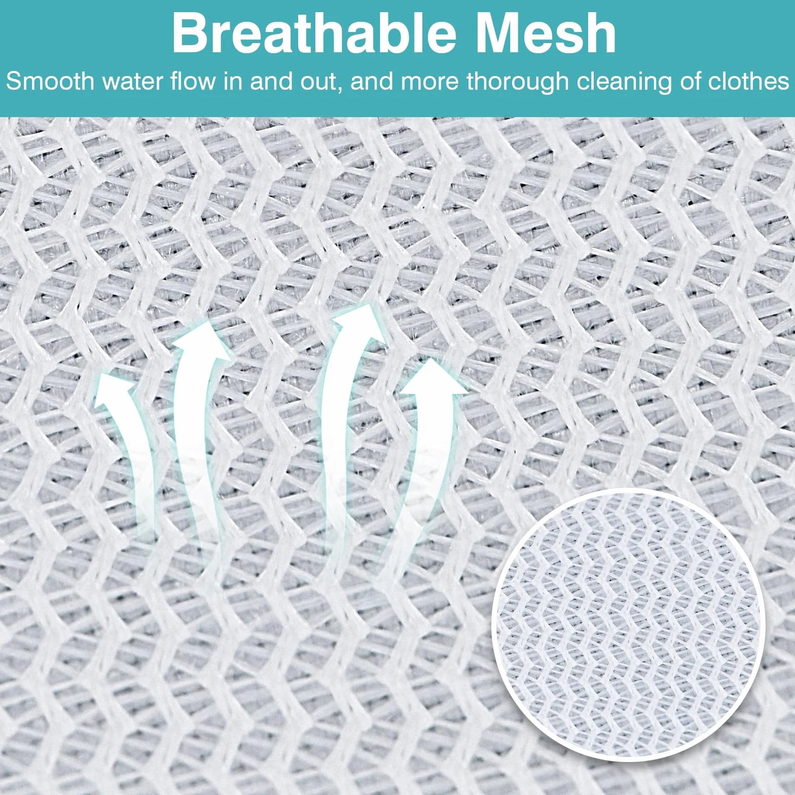 OTraki 2 Pezzi Sacchetti Lavatrice Biancheria 60x80cm Retina per Biancheria, Laundry Bag Con Cerniera Nascosta, Rete Resistente con Manico Sacchetti per Lavatrice per Camicie Vestiti per Bambini