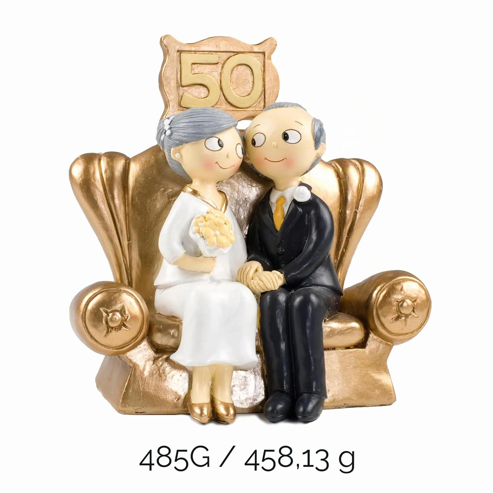 Mopec Pop & Fun Figura per Torta di Nozze d'oro 50° Anniversario