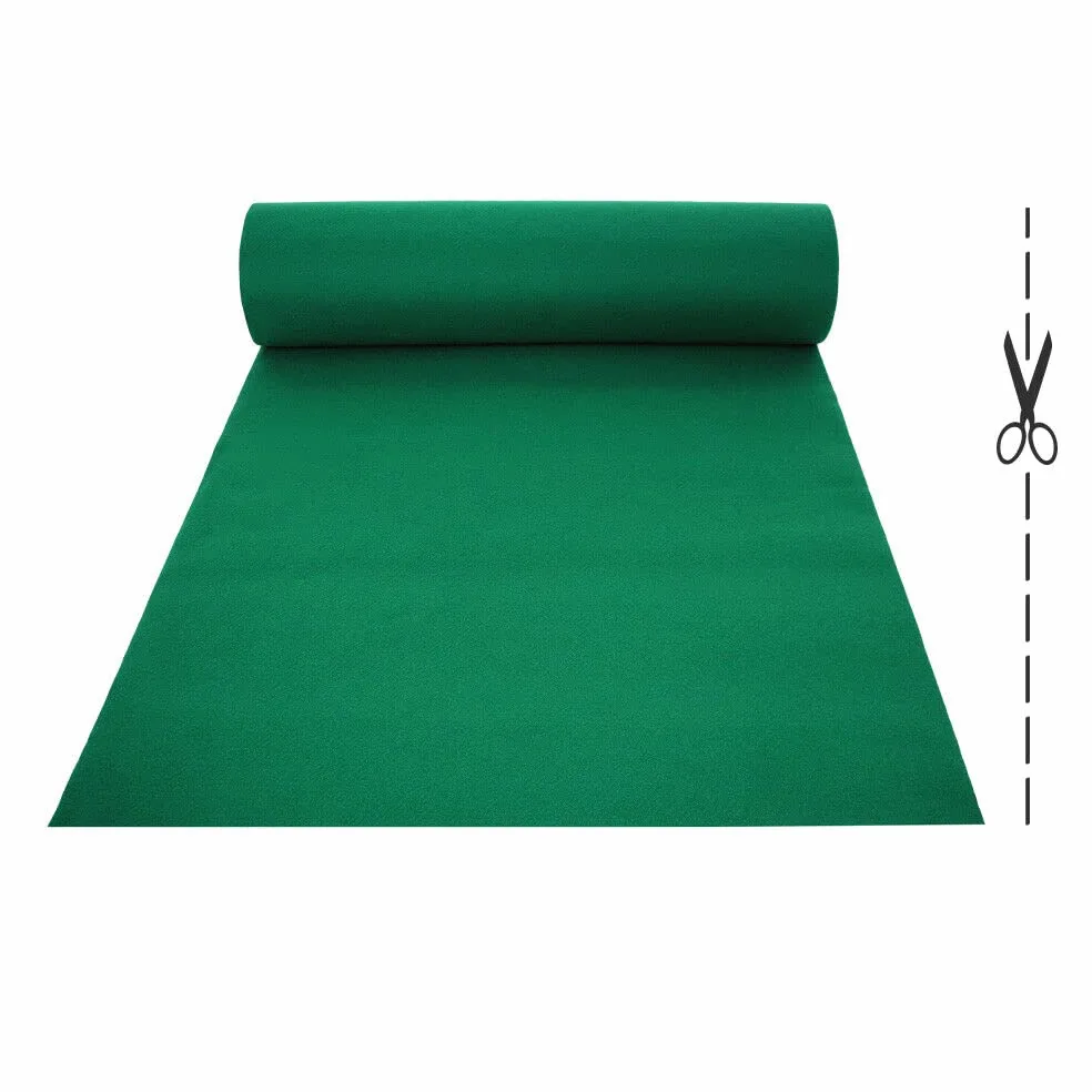 acquaverde | Passatoia Verde 1x25 m (25 mq) – Tappeto Antiscivolo per Fondo Piscina, Moquette in Rotolo per Eventi, Cerimonie, Matrimoni, Natale e Feste – Uso Interno ed Esterno