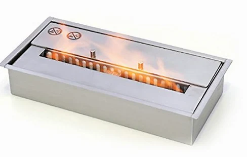 Bruciatore inseribile con serbatoio del troppo pieno - "F9011-2.0L" - 2.0 L - 32x17,5x6,5cm.