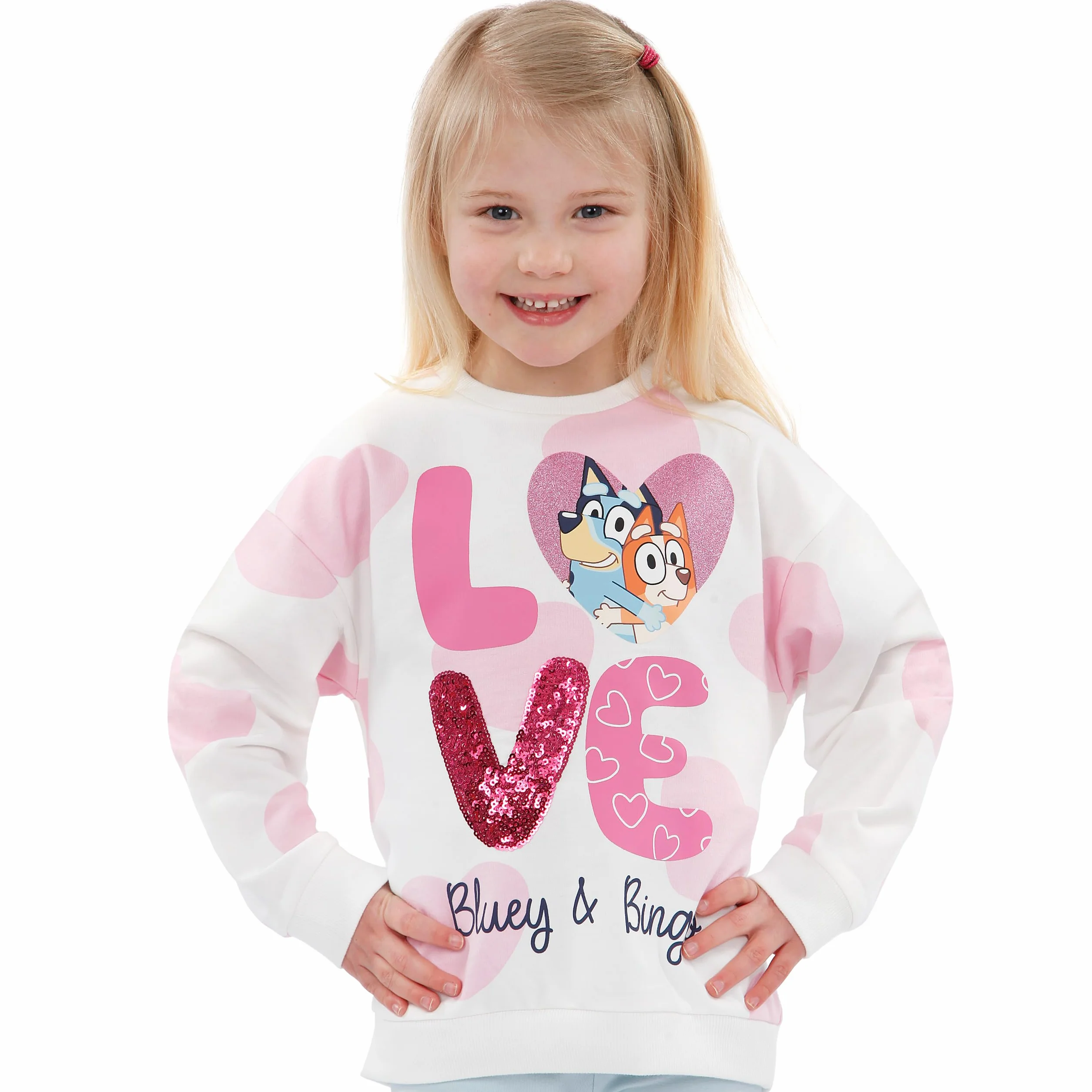BlueY Felpa Bingo Bambina Cotone Ragazza