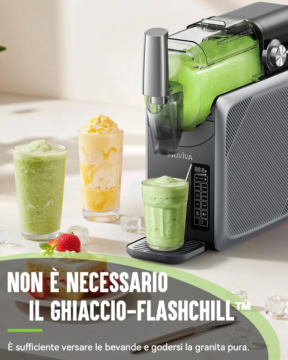 Macchina per granite INOVIVA 2L autopulizia 5 programmi S1.2 Versione