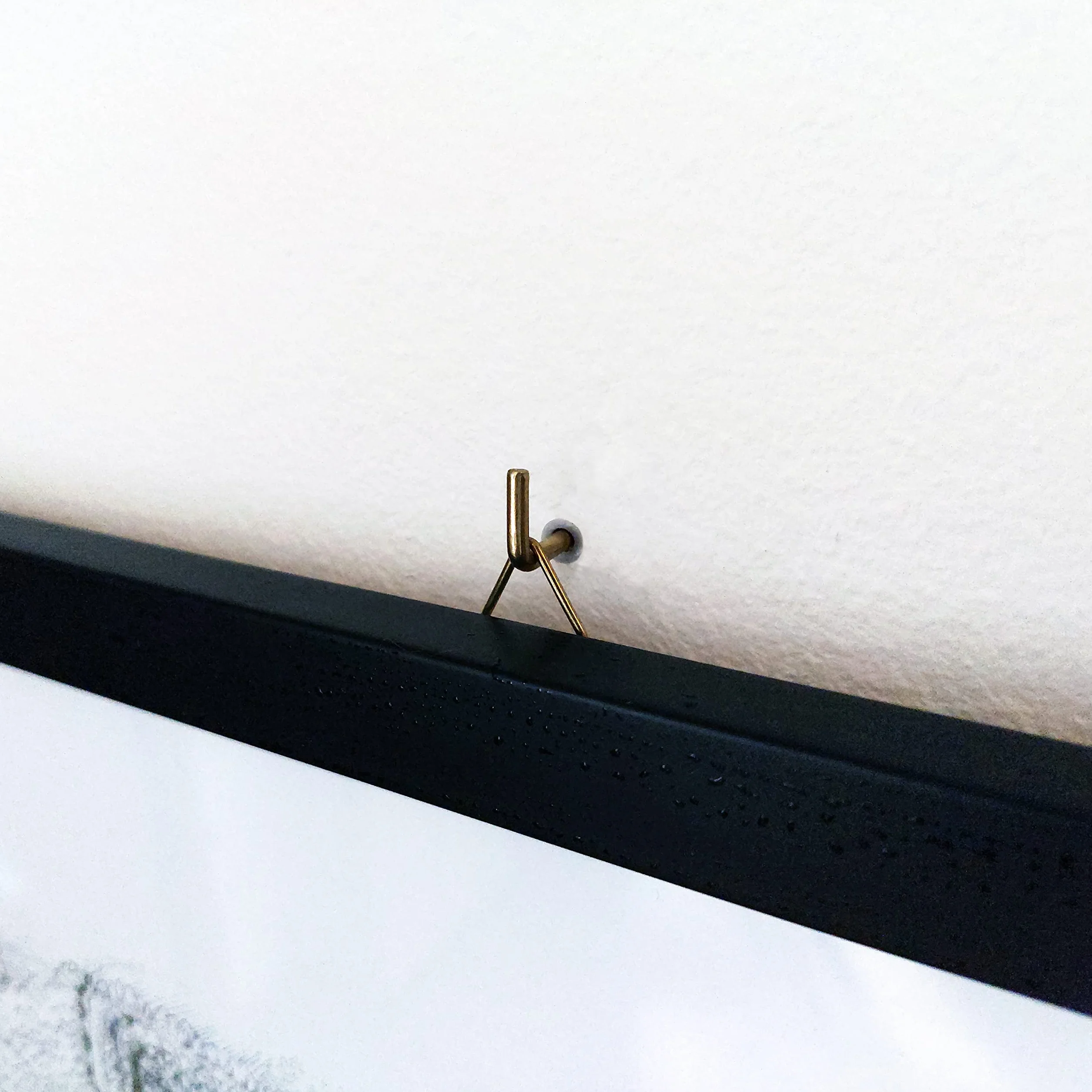 Fischer Ganci Appendi Quadri Bianco 4mm con Tassellini Clip Fissaggio per Cornici Pesanti