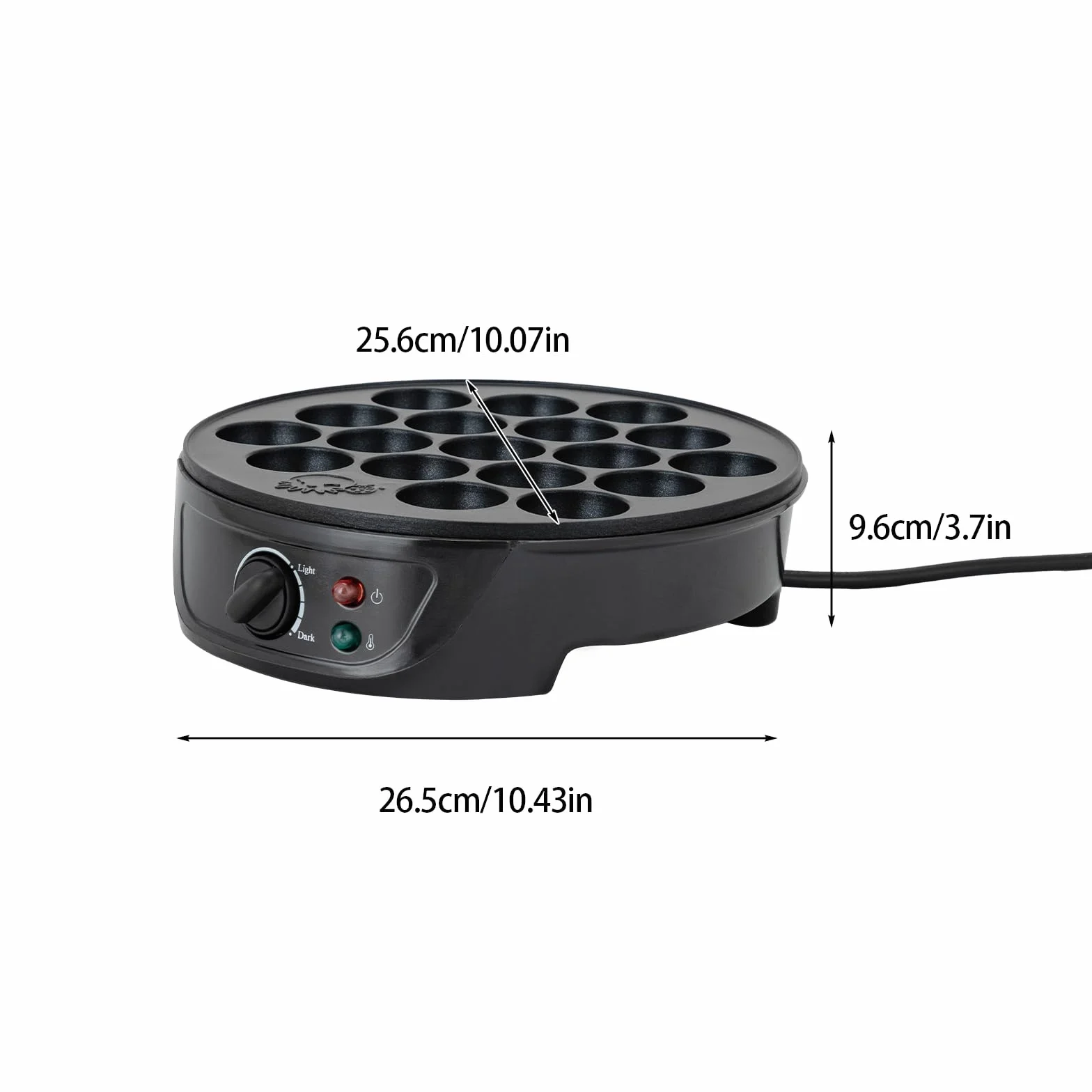 Takoyaki Macchina Elettrica 18 Fori 750W Nero