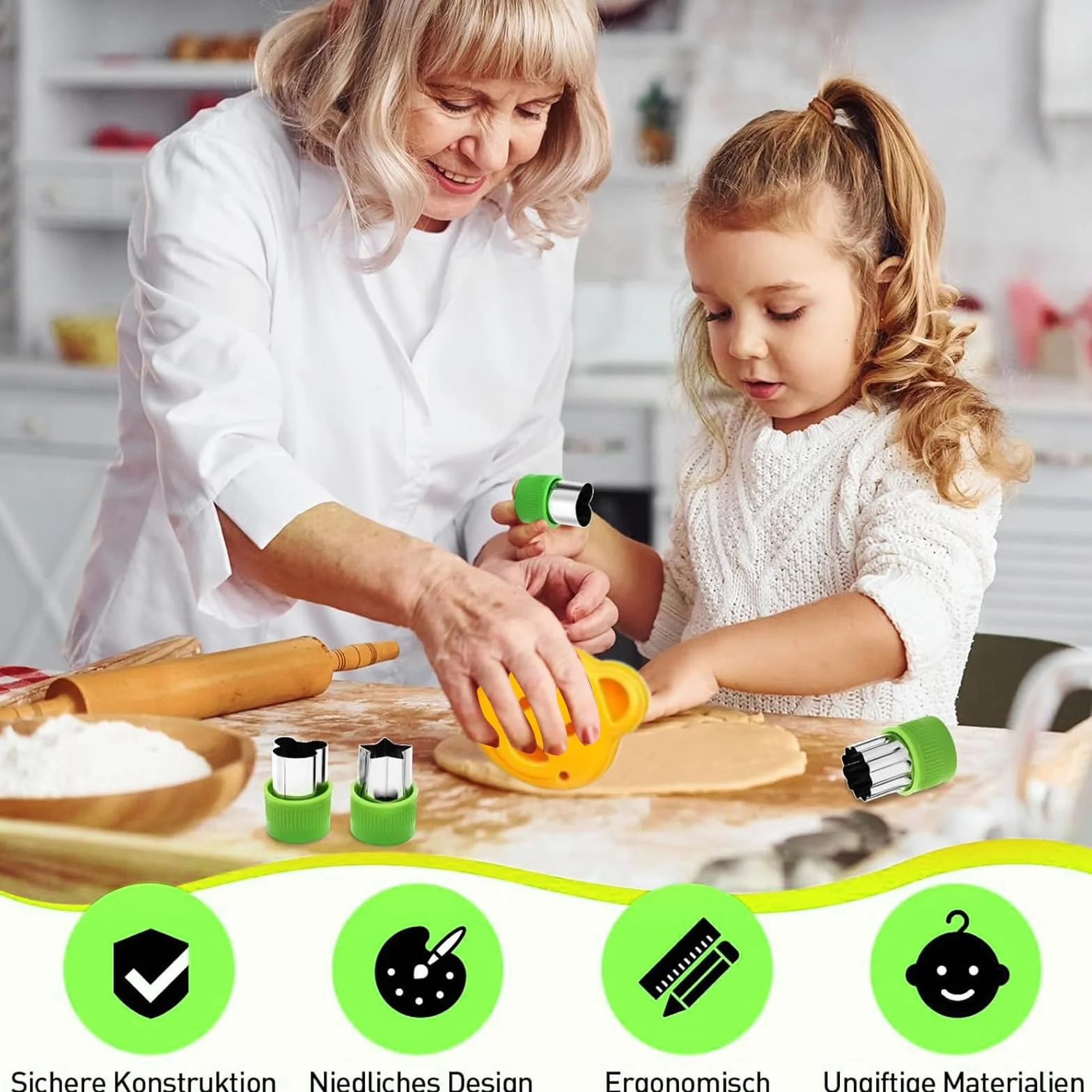 Set di coltelli per bambini a partire dai 3 anni, set da 28 coltelli per bambini, coltello da taglio sicuro per bambini, tagliere e pelapatate, ecc. Set da cucina per ragazzi e ragazze