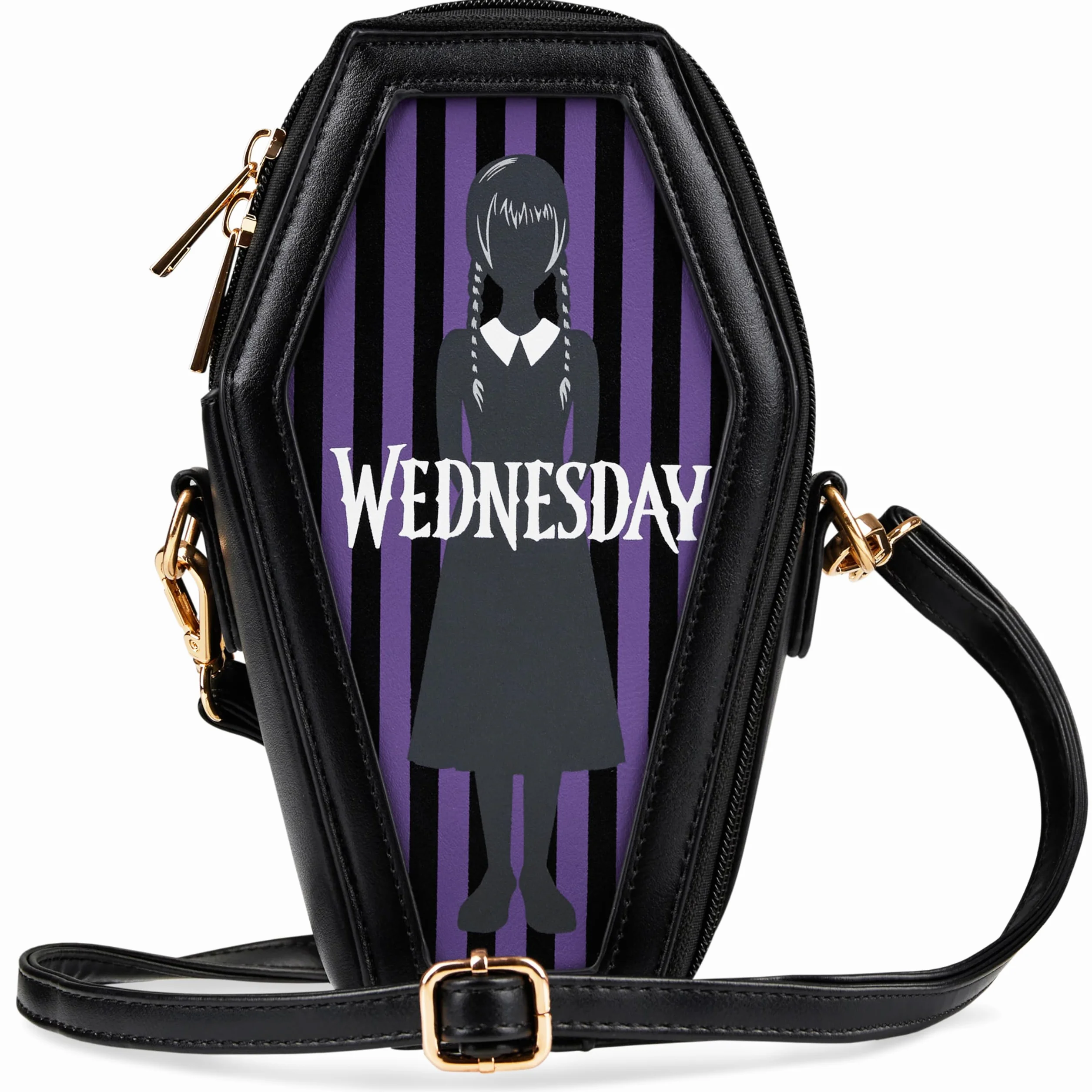 Wednesday Borsa Bambina Adolescenti Borsetta Tracolla Ragazza con Cinturino Rimovibile Viaggi Shopping Gotico Idee Regalo