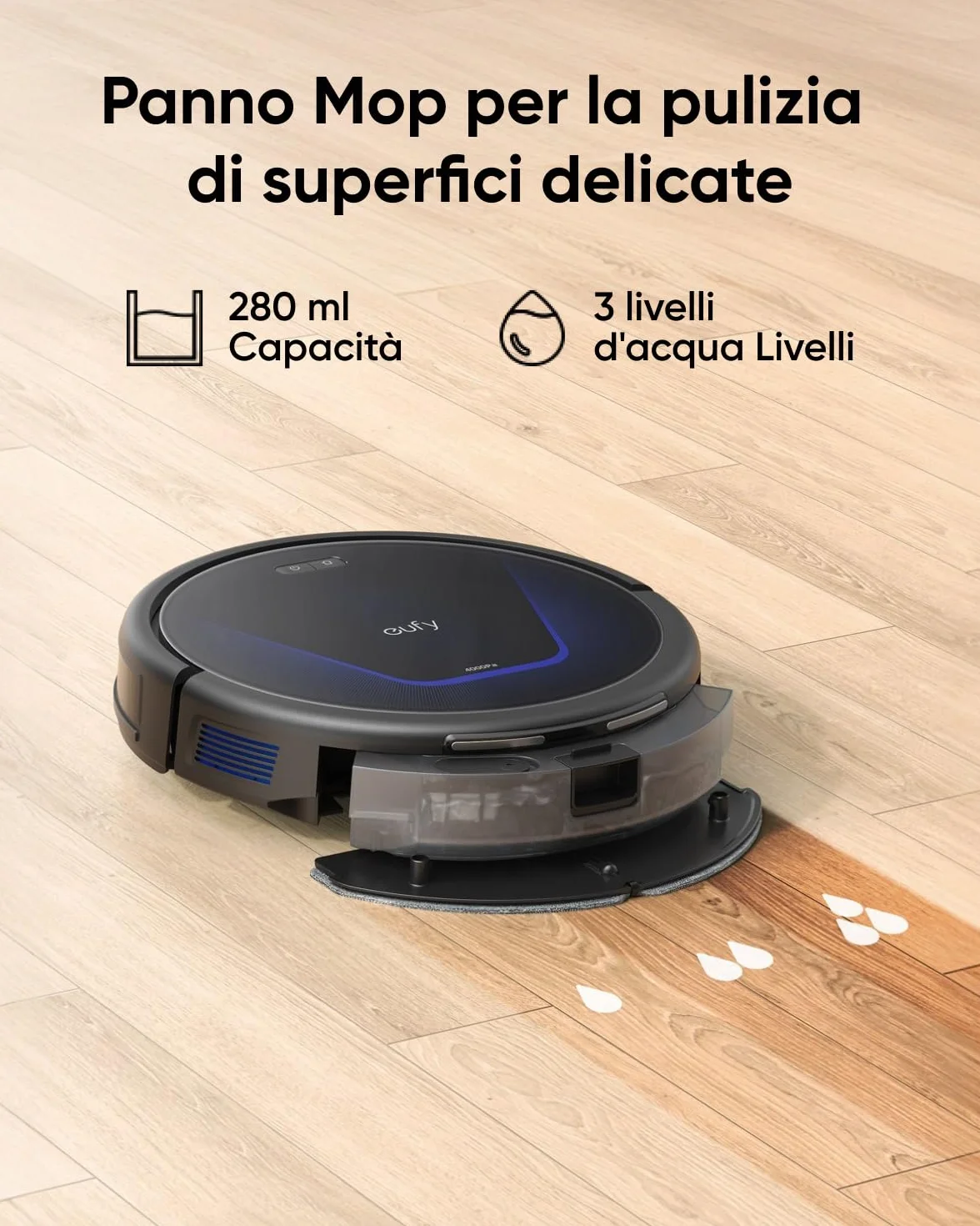eufy G50 Robot Aspirapolvere ibrido 4.000 Pa Navigazione Dinamica Panno Mop Ricondizionato