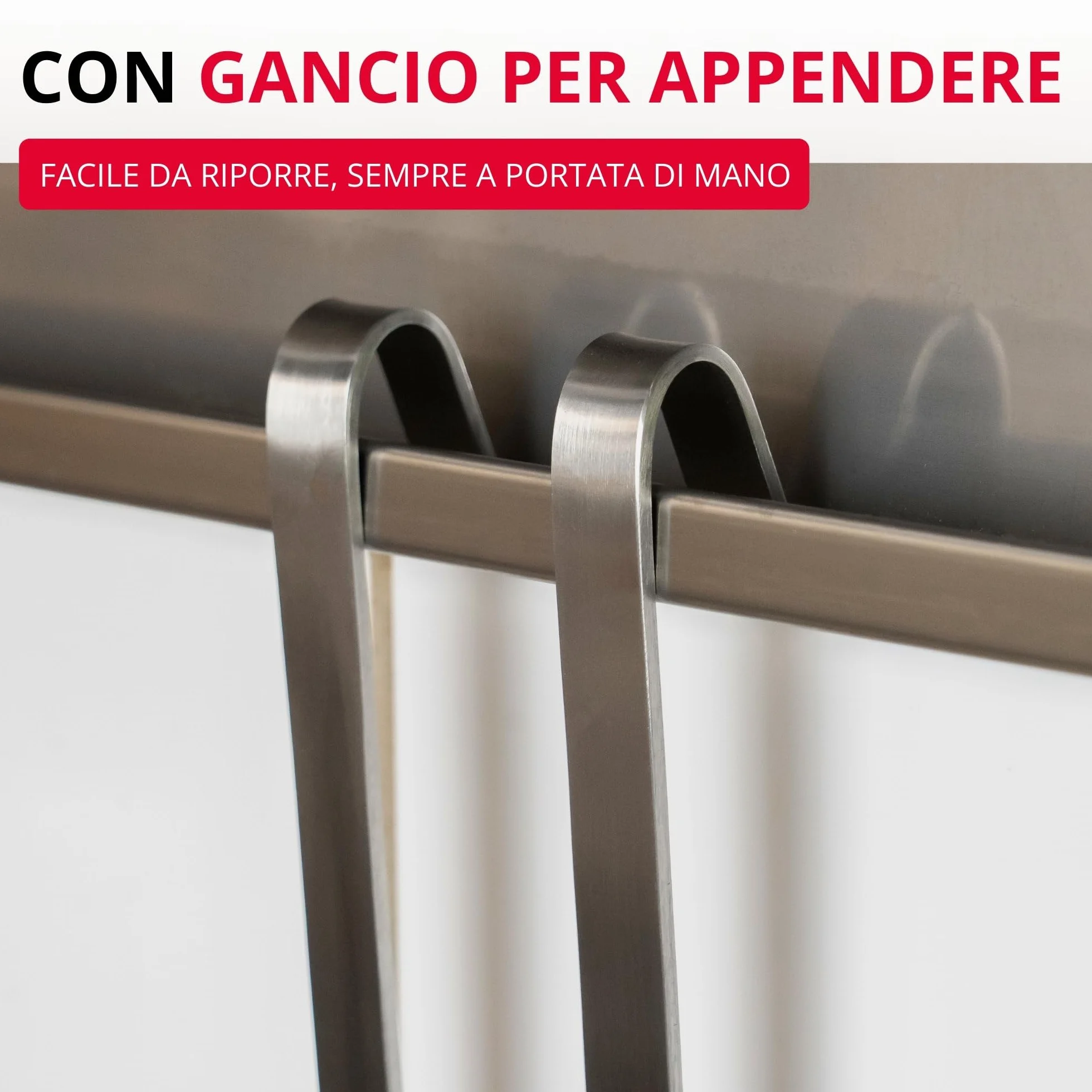 Westmark Spaghetti Spoon Pro – Cucchiaio per pasta in acciaio inossidabile con punte rotonde – Pratico cucchiaio per pasta per spaghetti, tagliatelle e altro – Argento, 39,5 cm