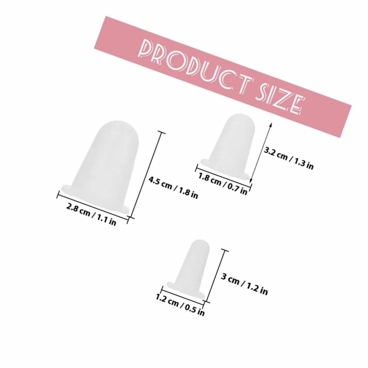 TOYANDONA 6 Pezzi Coperture Protettive in Silicone per Punte da Torta, Flessibili e Resistenti, Adatte alla Maggior Parte delle Punte per Decorare Torte in Bianco