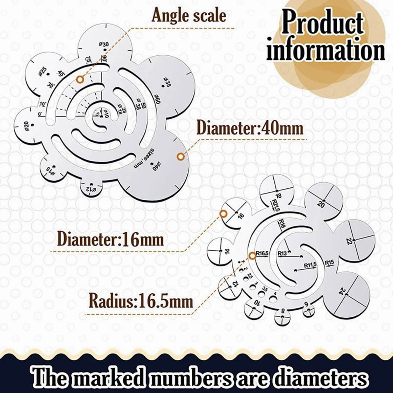 5 set di 2 righelli da disegno fai da te in pelle per lavori in pelle accurati righelli da taglio gadget