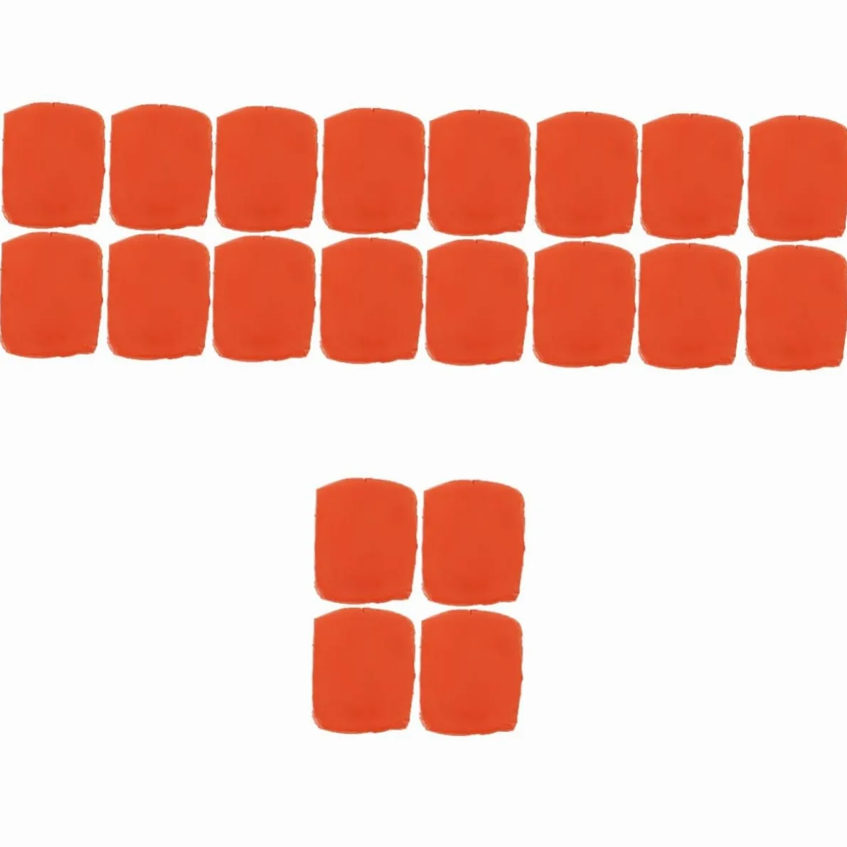 5 Set Dell'autolavaggio Argilla Sfregamento Plastilina Macchine Clay Block per I Dettagli Dell'auto Prodotti per La Pulizia Dell'auto Gomma da Cancellare Arancia 4 Pezzi*5
