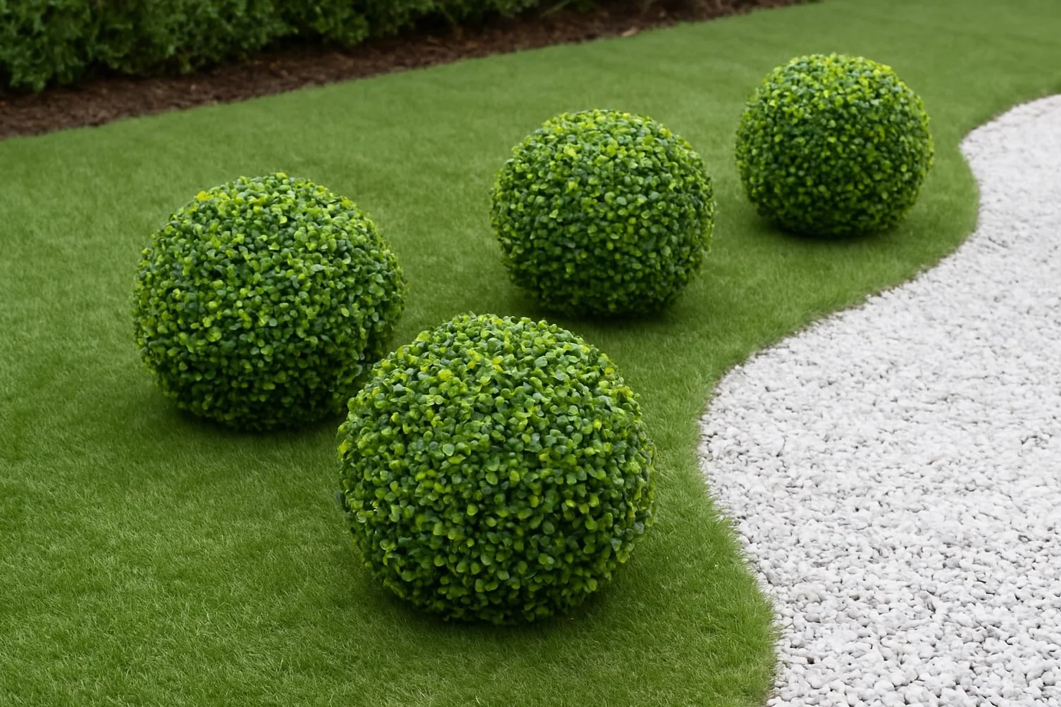 Sfera di Bosso Sintetica Palla Artificiale Buxus Arredamento da Giardino Verde 38 cm