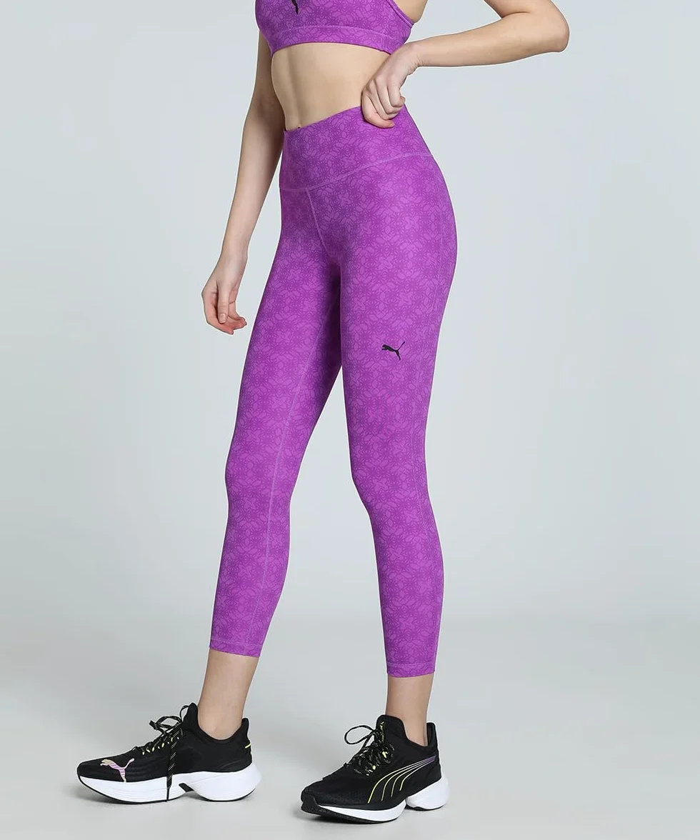 PUMA W Tad Graphic Tight - 7/8 Aop collant bambina Unisex - Adulto (Pacco da 1)