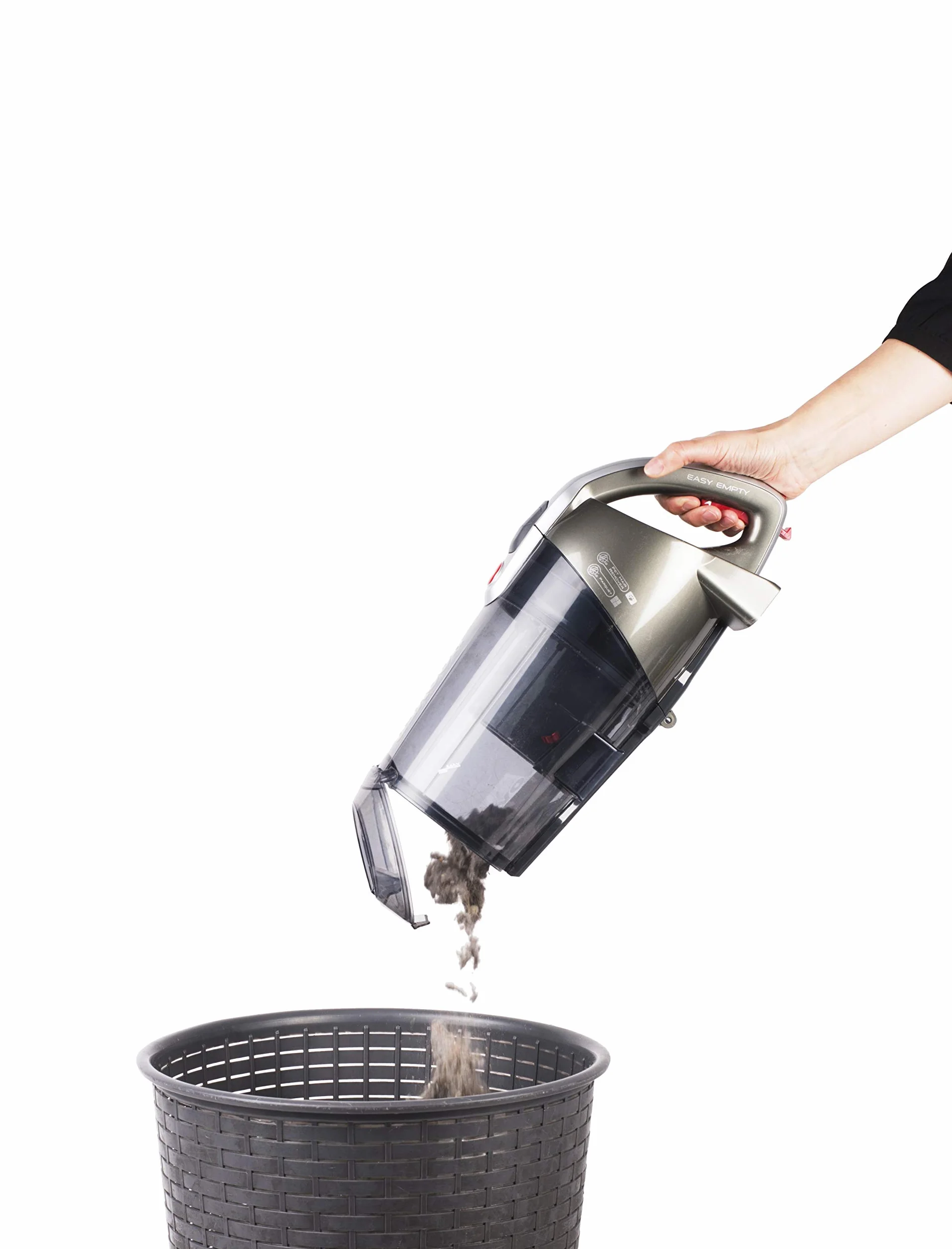 Hoover REACTIV RC81_RC25011 Aspirapolvere a Traino Senza Sacco, 800W, 2 Litri, 75 dBA, Ciclonico, Filtro Epa, Spazzola Parquet, Mini Turbo Spazzola, Rosso