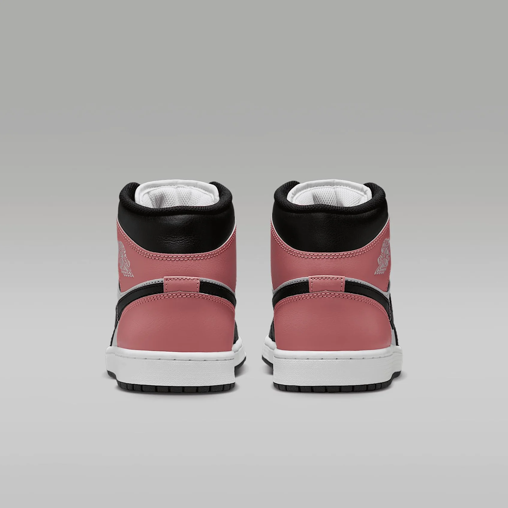 AIR JORDAN 1 MID "BIANCO/NERO-ROSA RUGGINE"
