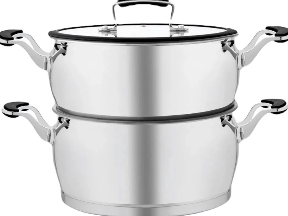 Couscoussier in acciaio inox, Interni in pietra, 6 litri