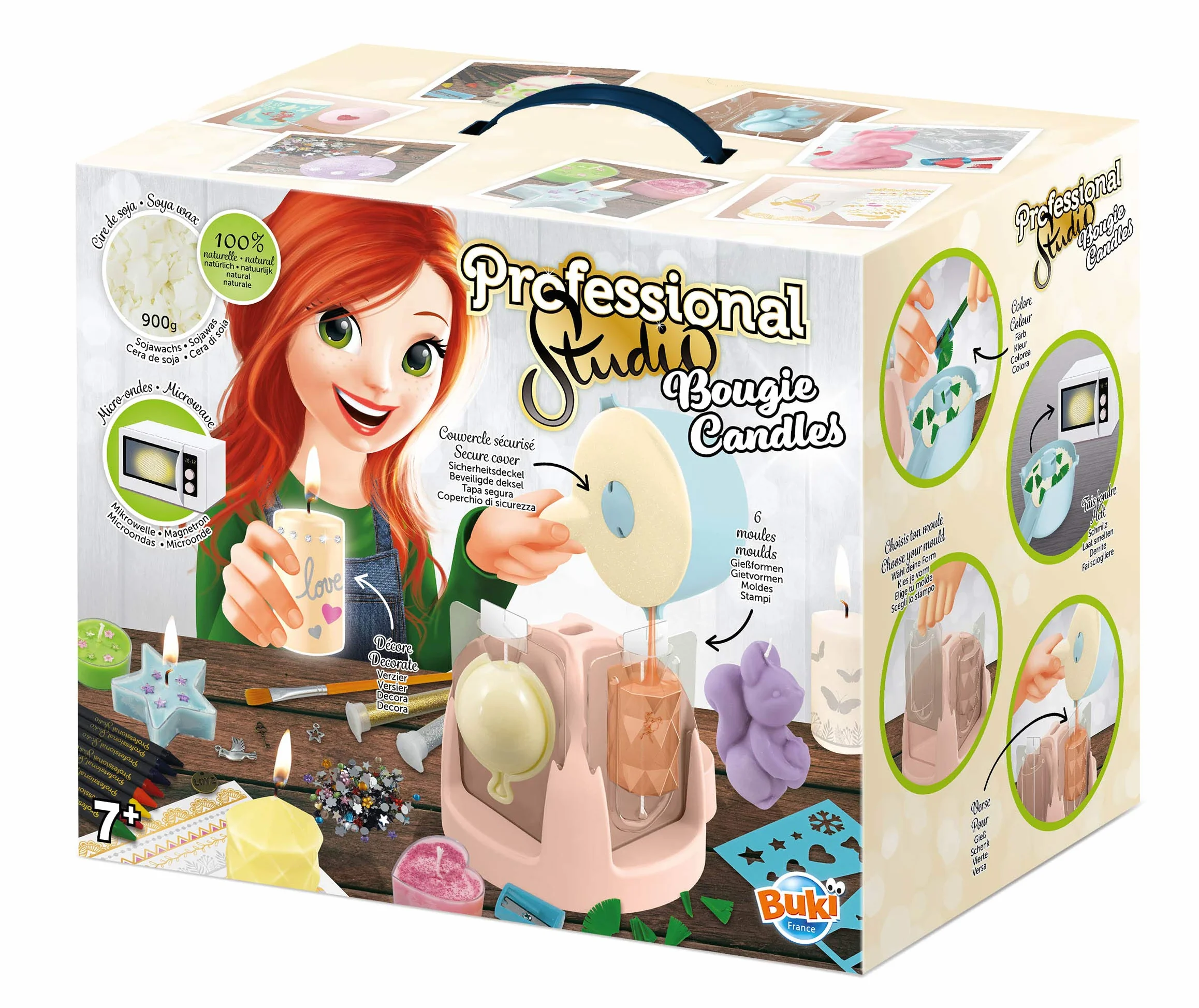 BUKI 5420 Candele professionali da studio multicolore
