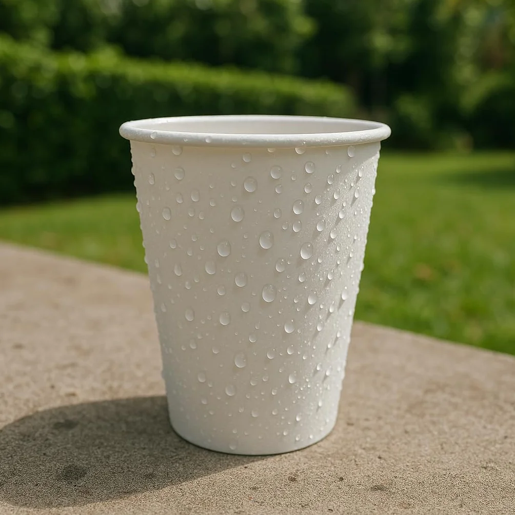 Bicchieri in carta biodegradabile 300 ml 1000 pezzi bianchi per bevande calde e fredde