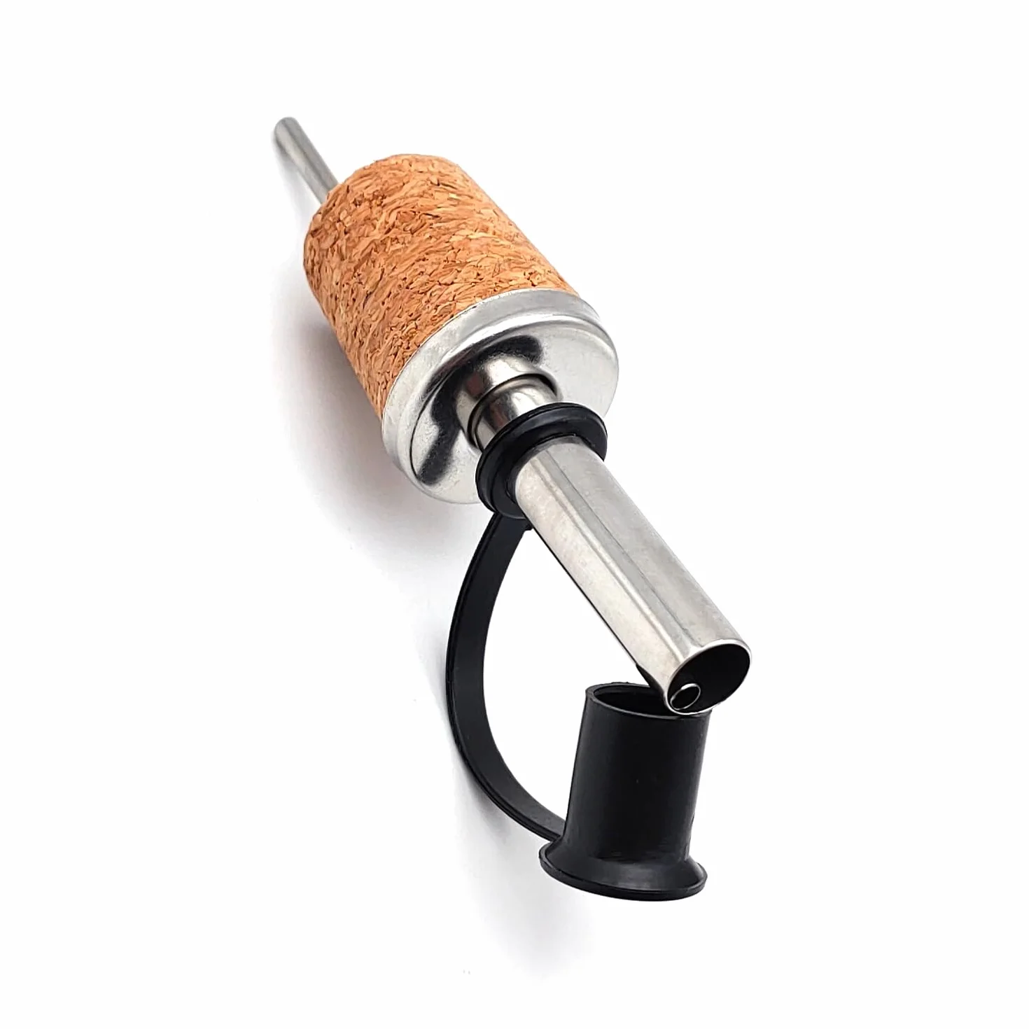 Dosatore Olio di Oliva Aceto Tappi Bottiglie con Versatore Salvagoccia - Apri e Chiudi – Anti Ossidazione - Porzionatore per Grappa, Rum, Whisky, Bevande (2)
