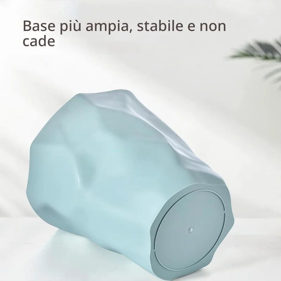 Cestino per la carta in plastica ecologico bianco