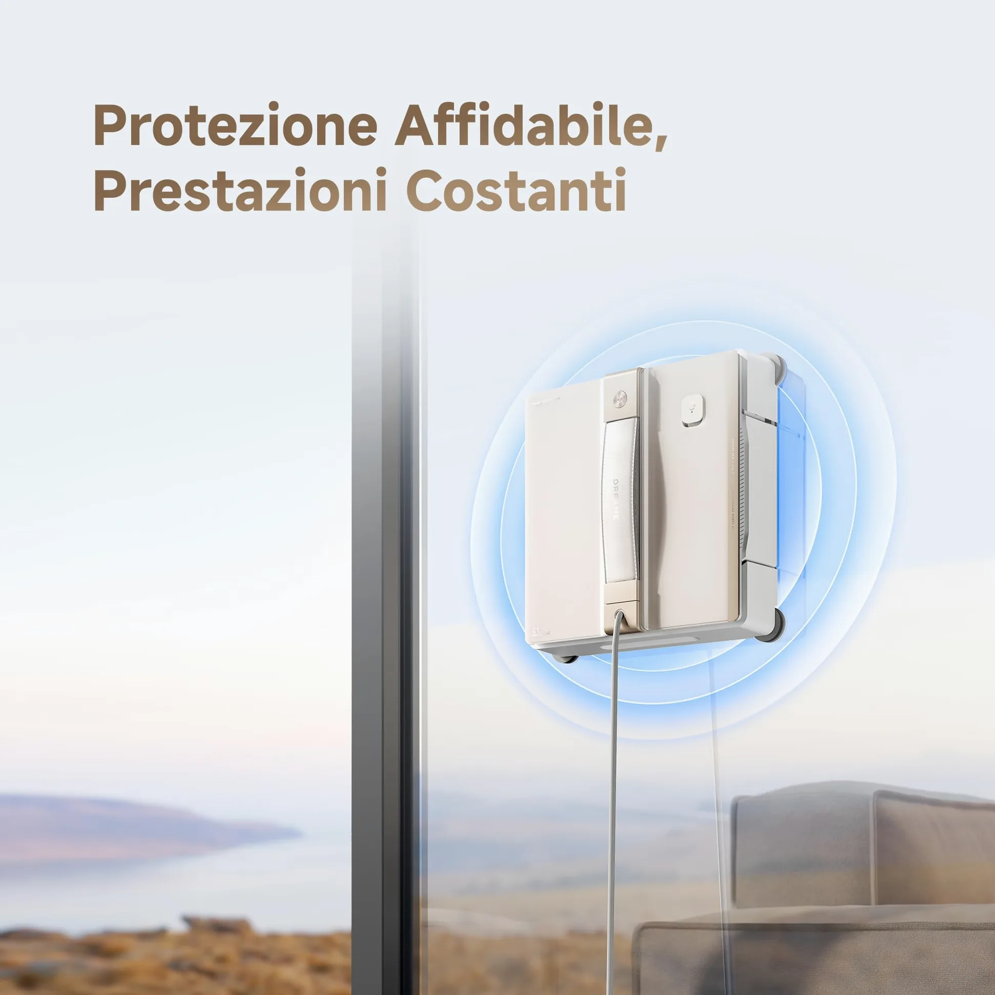 DREAME C1 Robot Lavavetri Intelligente, Aspirazione 5500Pa, Protezione Totale, Pulizia Angoli CornerClean, Doppio Spruzzo, Lavaggio Umido Profondo, Copertura Completa Superfici