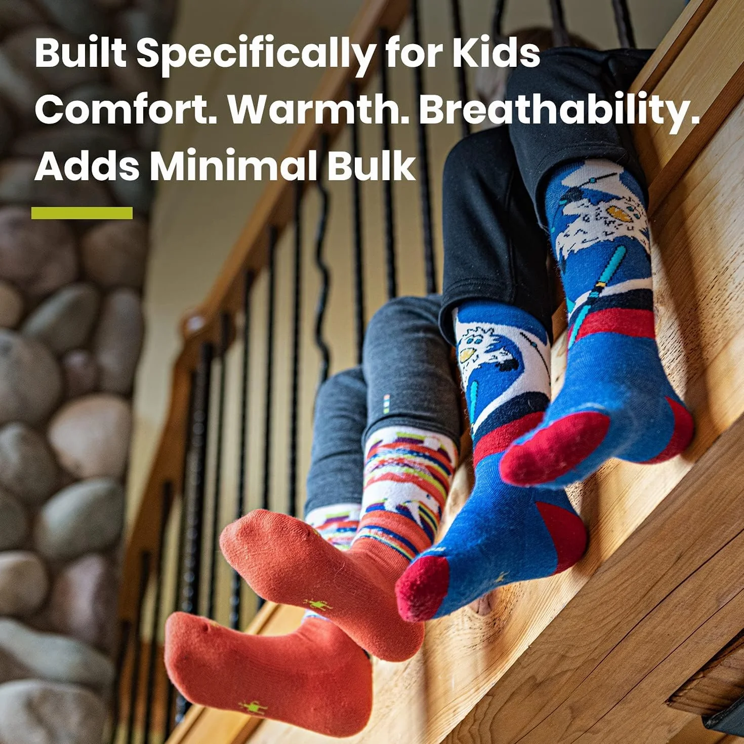 Smartwool Kids' Hike Full Cushion Crew Socks Calzini da trekking con cuscino intero per bambini Bambini e ragazzi (Pacco da 1)
