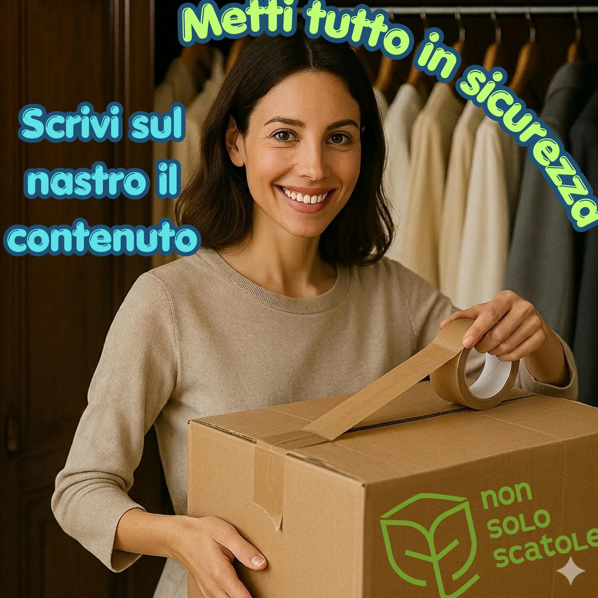 10 Scatole Trasloco Doppia Onda + Nastro Adesivo Imballaggio Cartoni Made in Italy