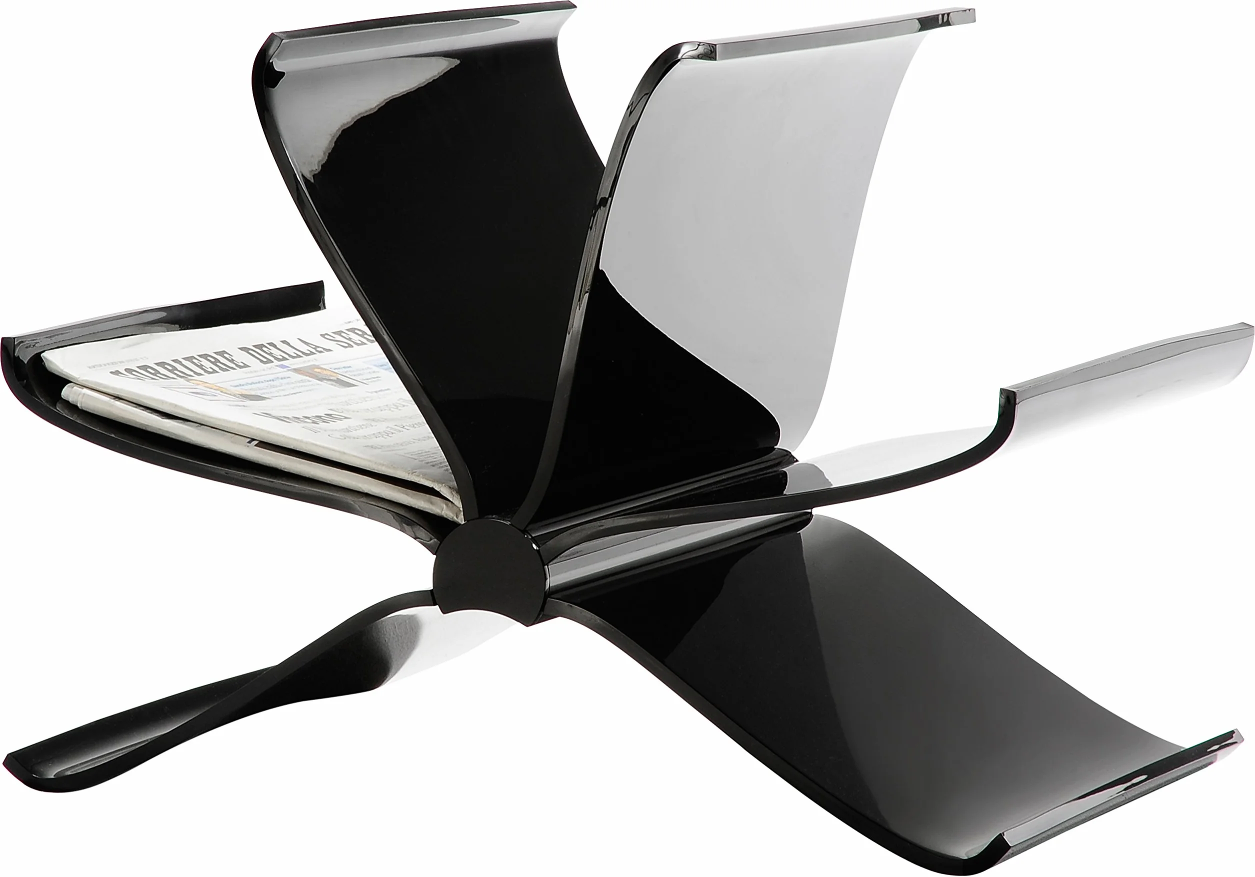 Kartell Front Page Copertina 55 x 35 x 35 cm Nero Coprente Policarbonato