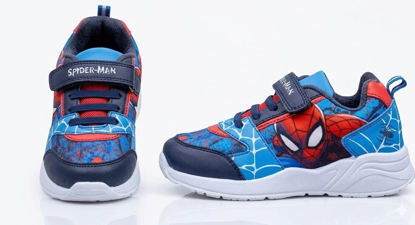 Marvel Ragazzi Spiderman Scarpe da ginnastica rosse taglia 6-12,5