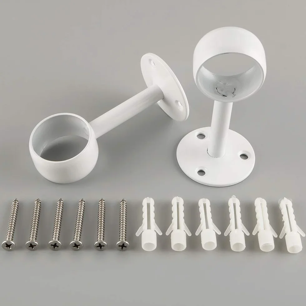 SAYAYO Bastone per Tende da Soffitto Acciaio Inox Supporto 32mm 2 Pezzi