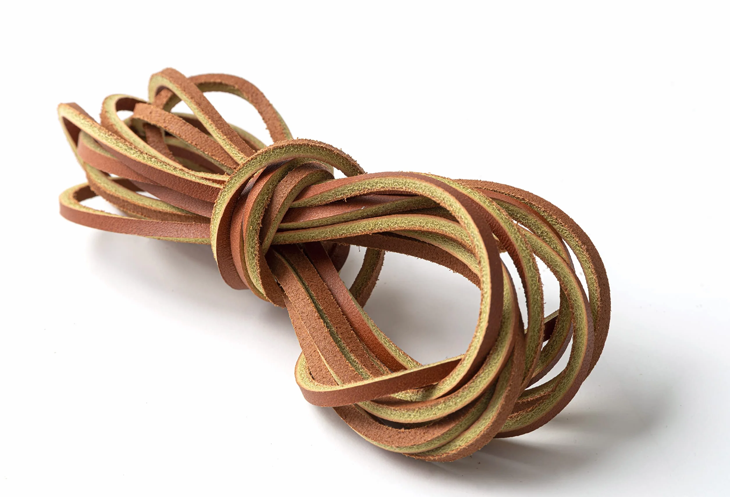 IPEA Cordino in Vera Pelle Quadrato 3 mm 3m Made in Italy Brandy